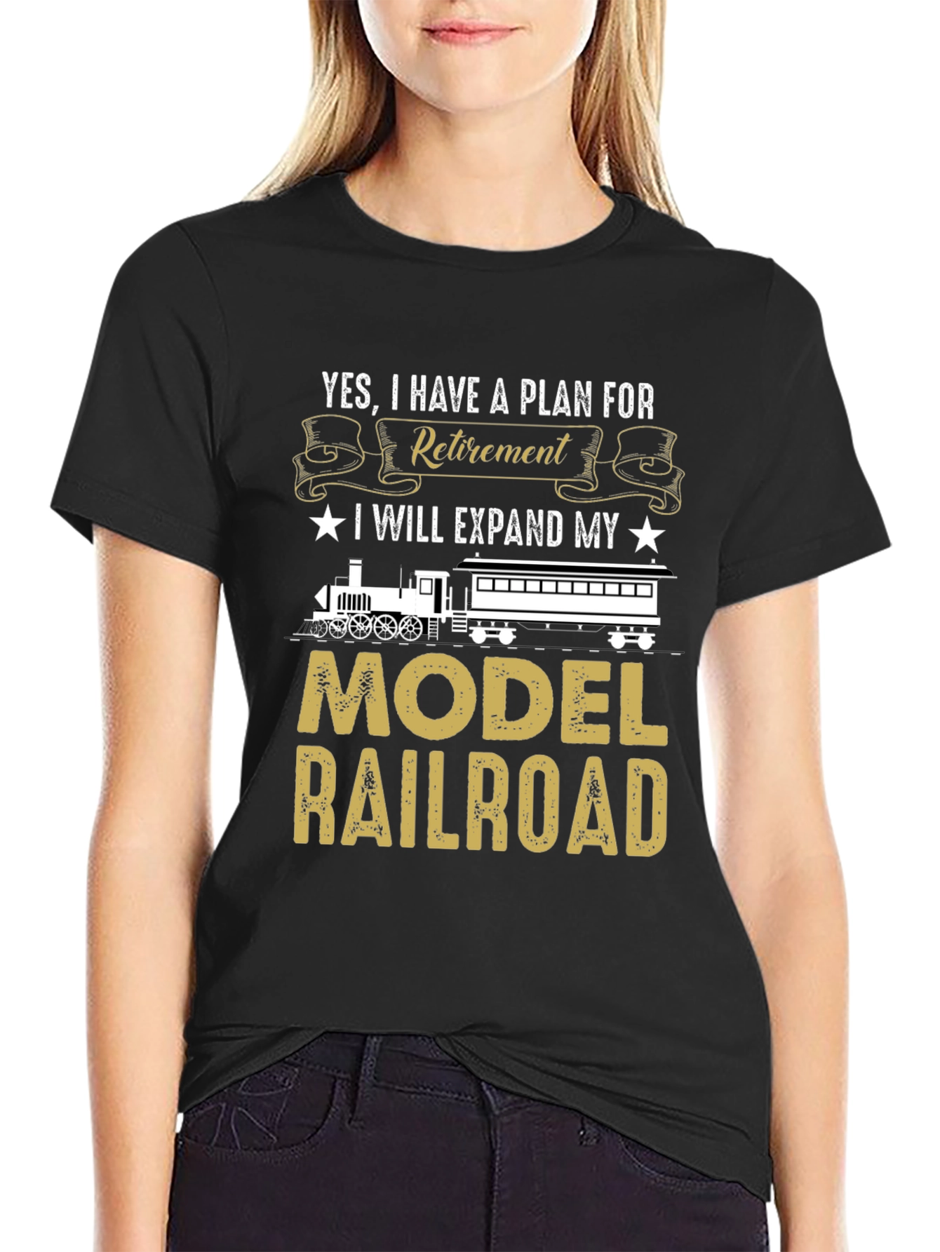 Retirement Model Railroad T-Shirt