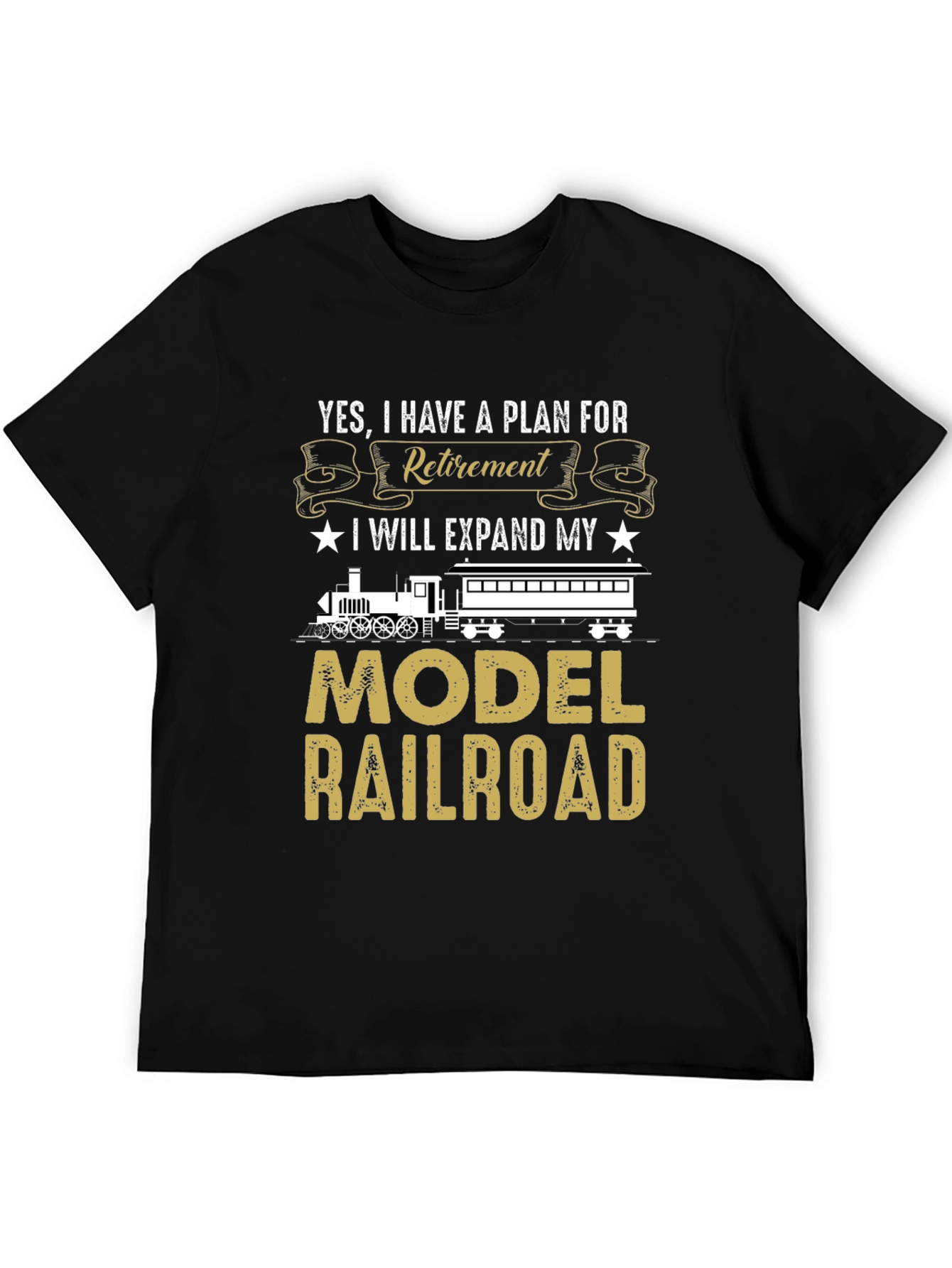 Retirement Model Railroad T-Shirt