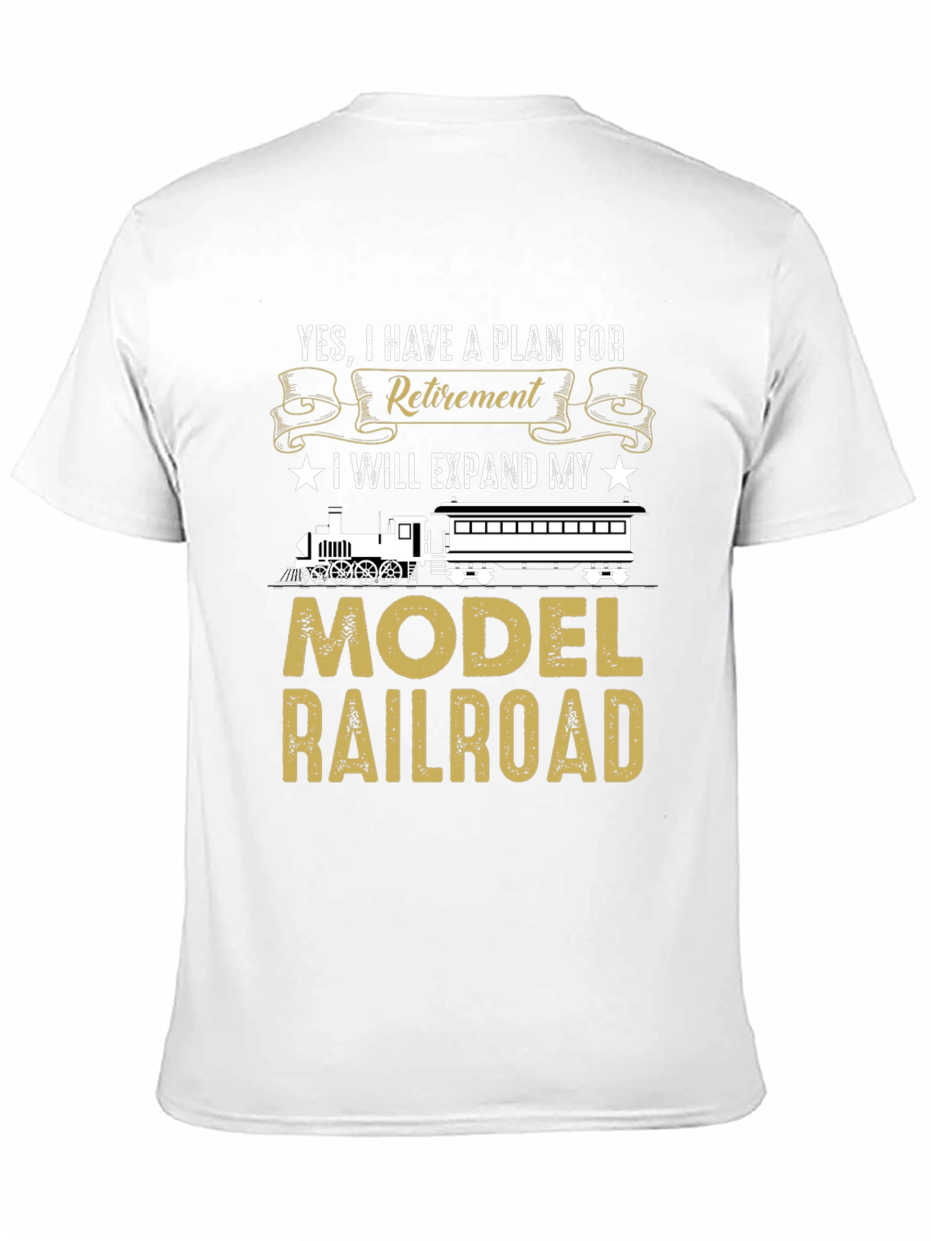 Retirement Model Railroad T-Shirt