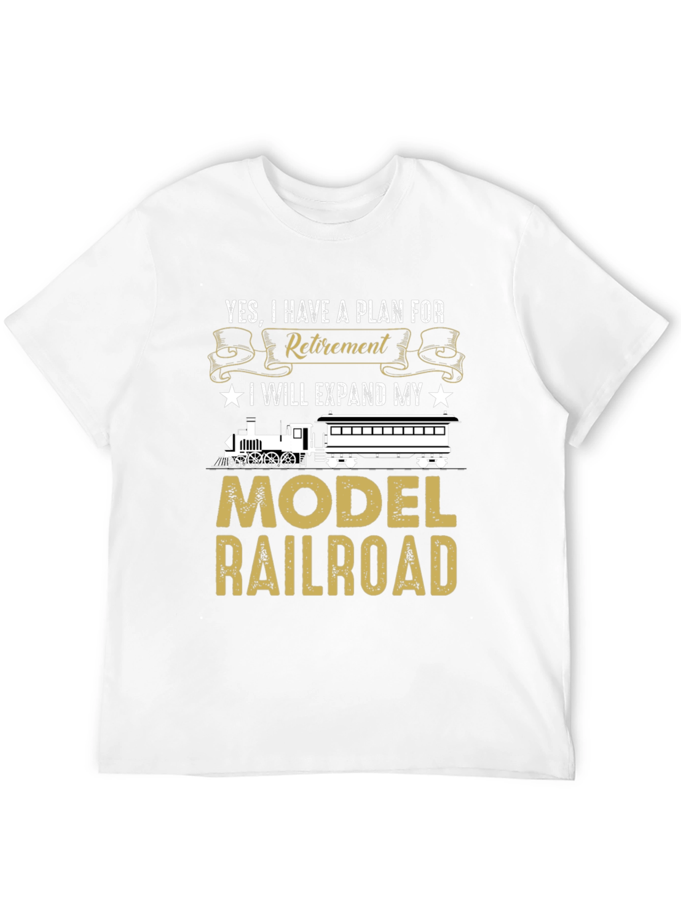 Retirement Model Railroad T-Shirt