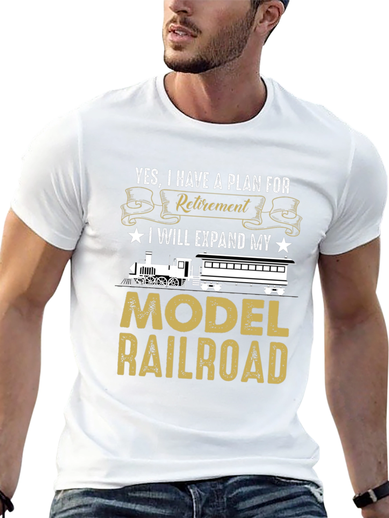 Retirement Model Railroad T-Shirt