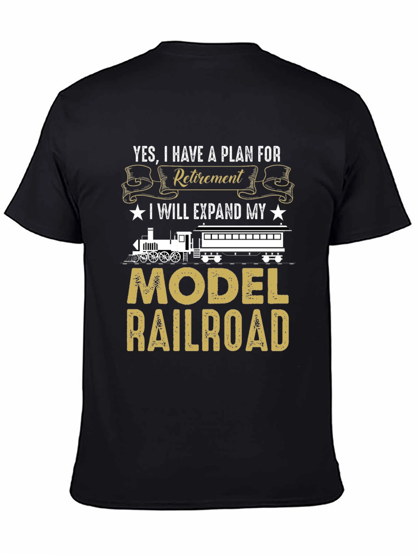 Retirement Model Railroad T-Shirt