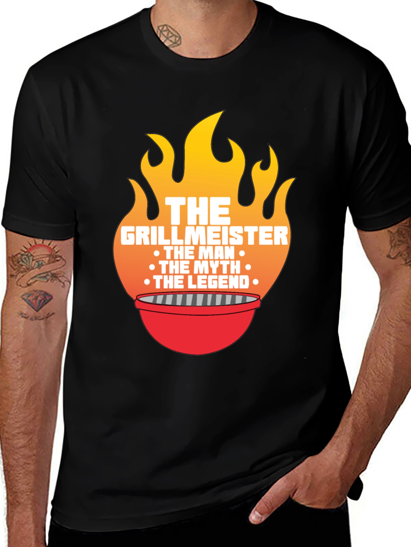 Grillmeister T-Shirt - The Man The Myth The Legend