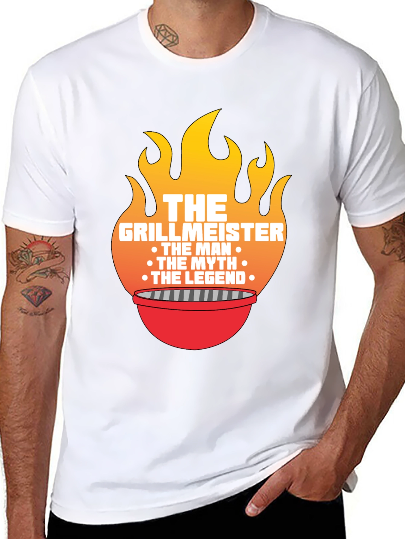 Grillmeister T-Shirt - The Man The Myth The Legend