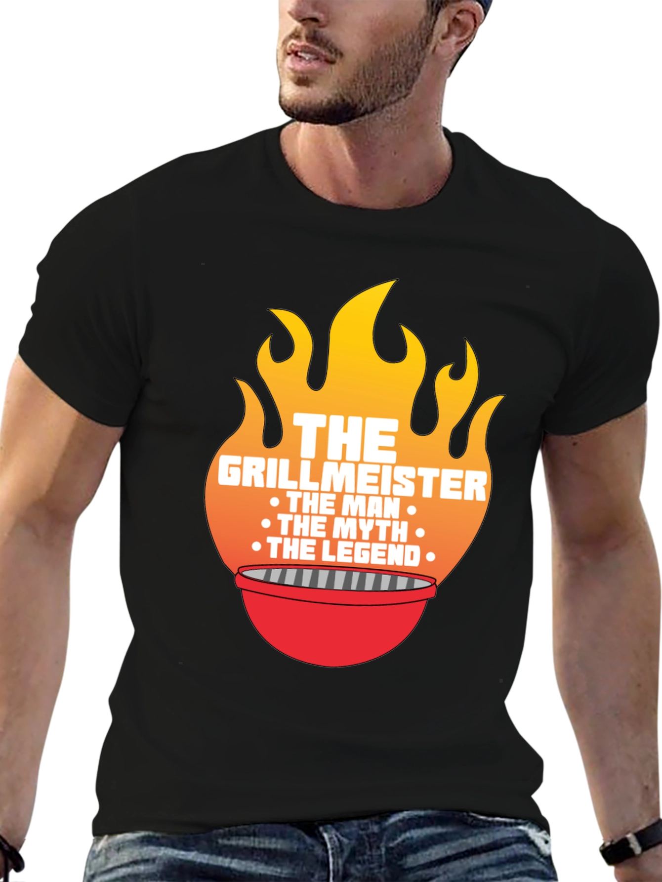 Grillmeister T-Shirt - The Man The Myth The Legend