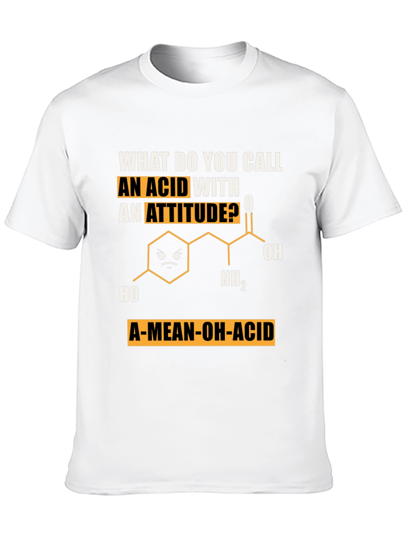 A-Mean-Oh-Acid T-Shirt Chemistry Pun Tee