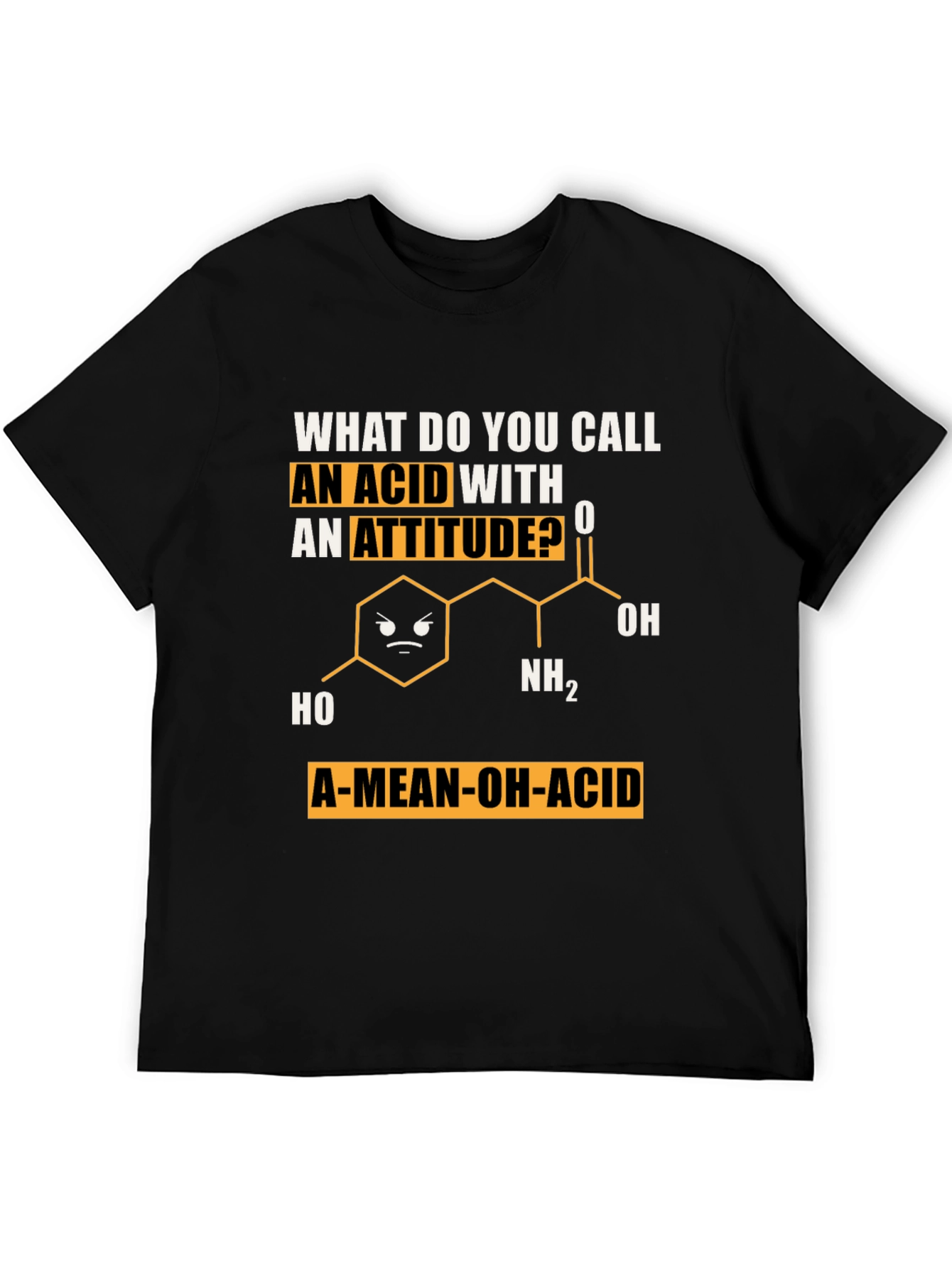 A-Mean-Oh-Acid T-Shirt Chemistry Pun Tee