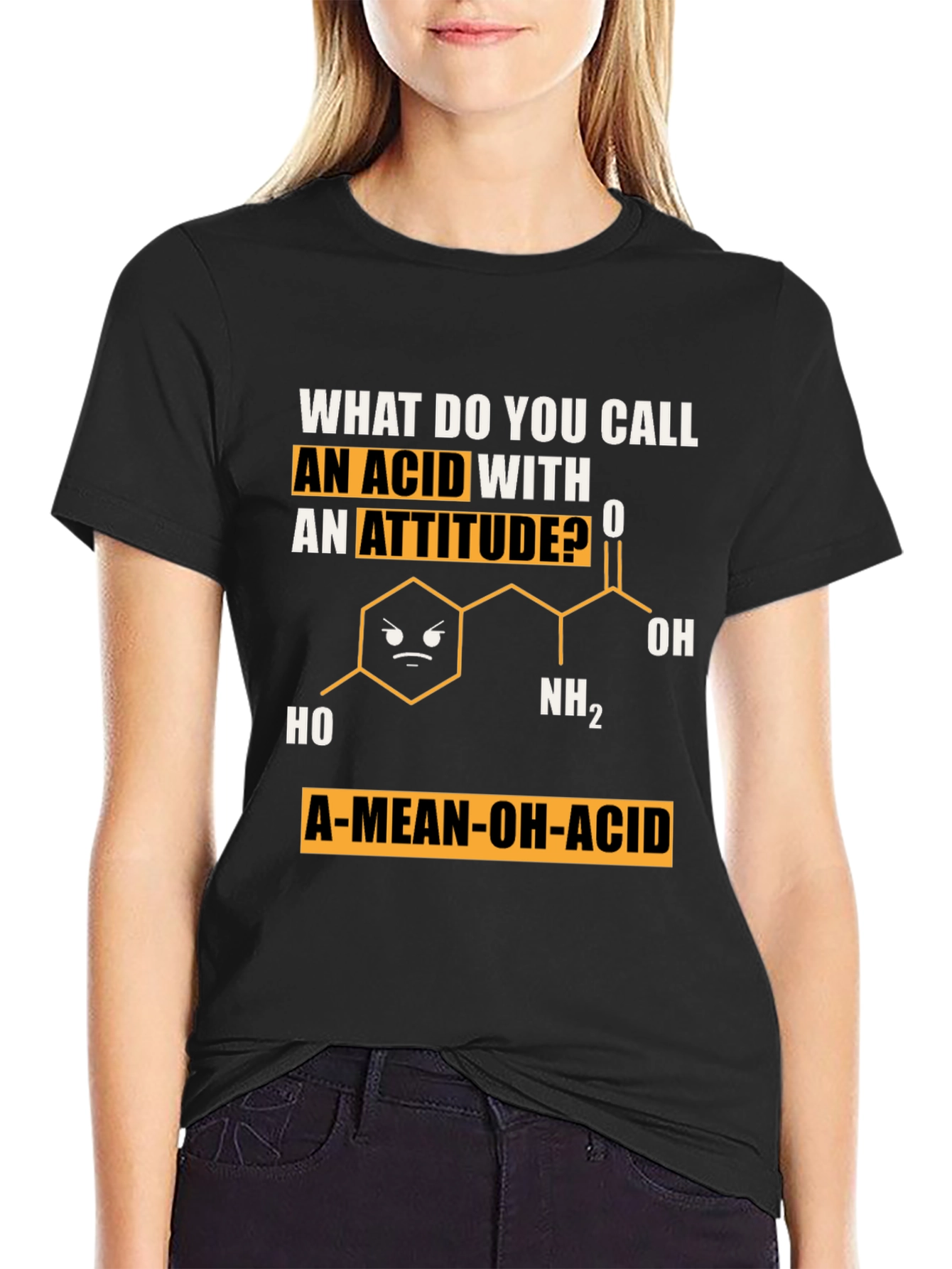 A-Mean-Oh-Acid T-Shirt Chemistry Pun Tee