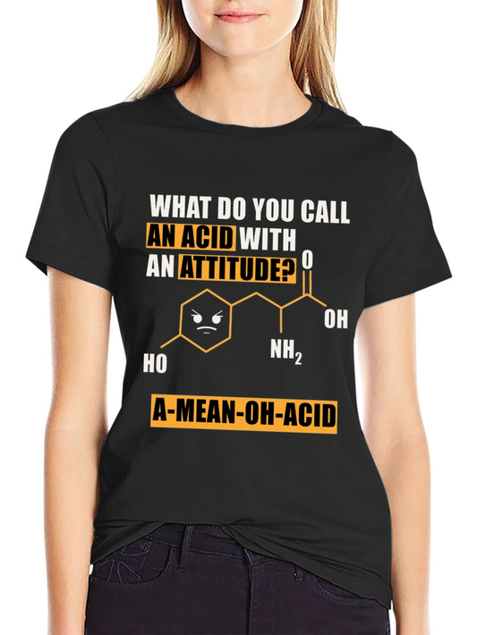 A-Mean-Oh-Acid T-Shirt Chemistry Pun Tee
