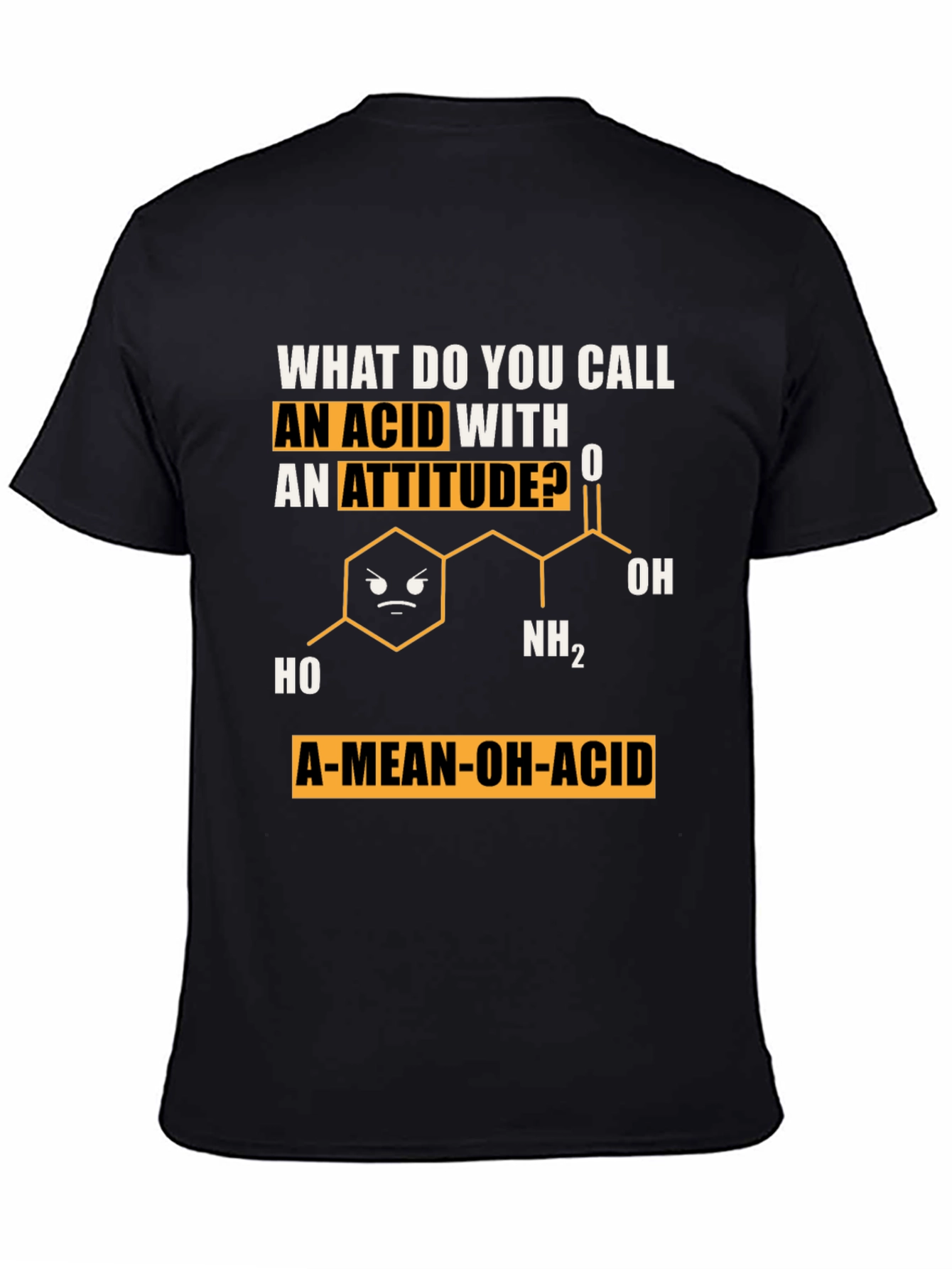 A-Mean-Oh-Acid T-Shirt Chemistry Pun Tee