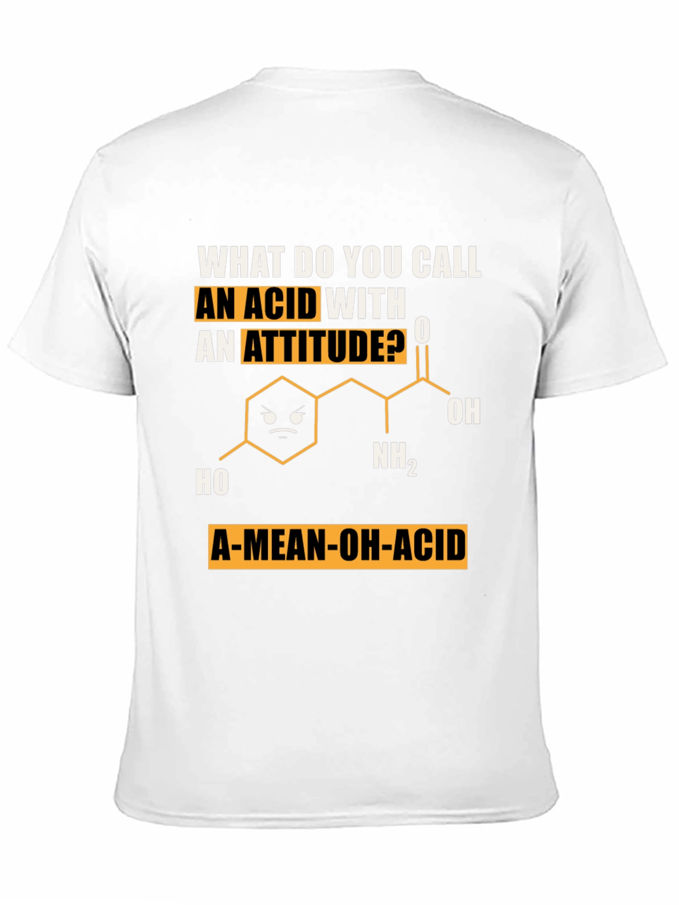 A-Mean-Oh-Acid T-Shirt Chemistry Pun Tee