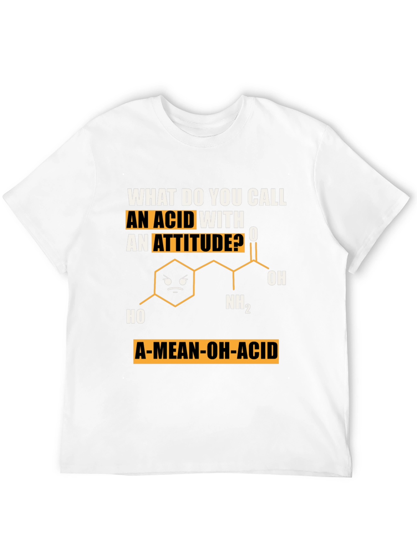A-Mean-Oh-Acid T-Shirt Chemistry Pun Tee