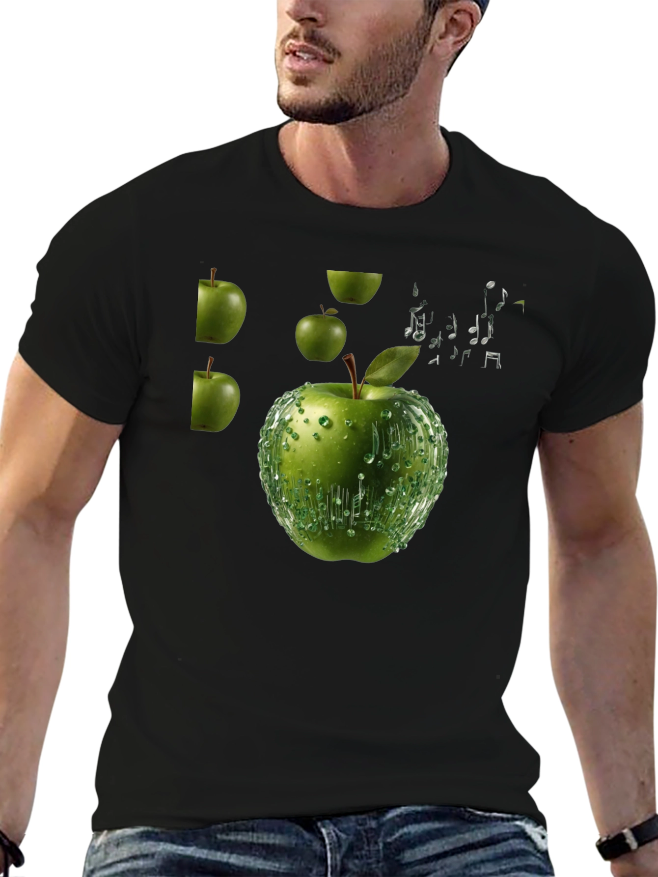 Apple Music T-Shirt - Black Cotton Tee