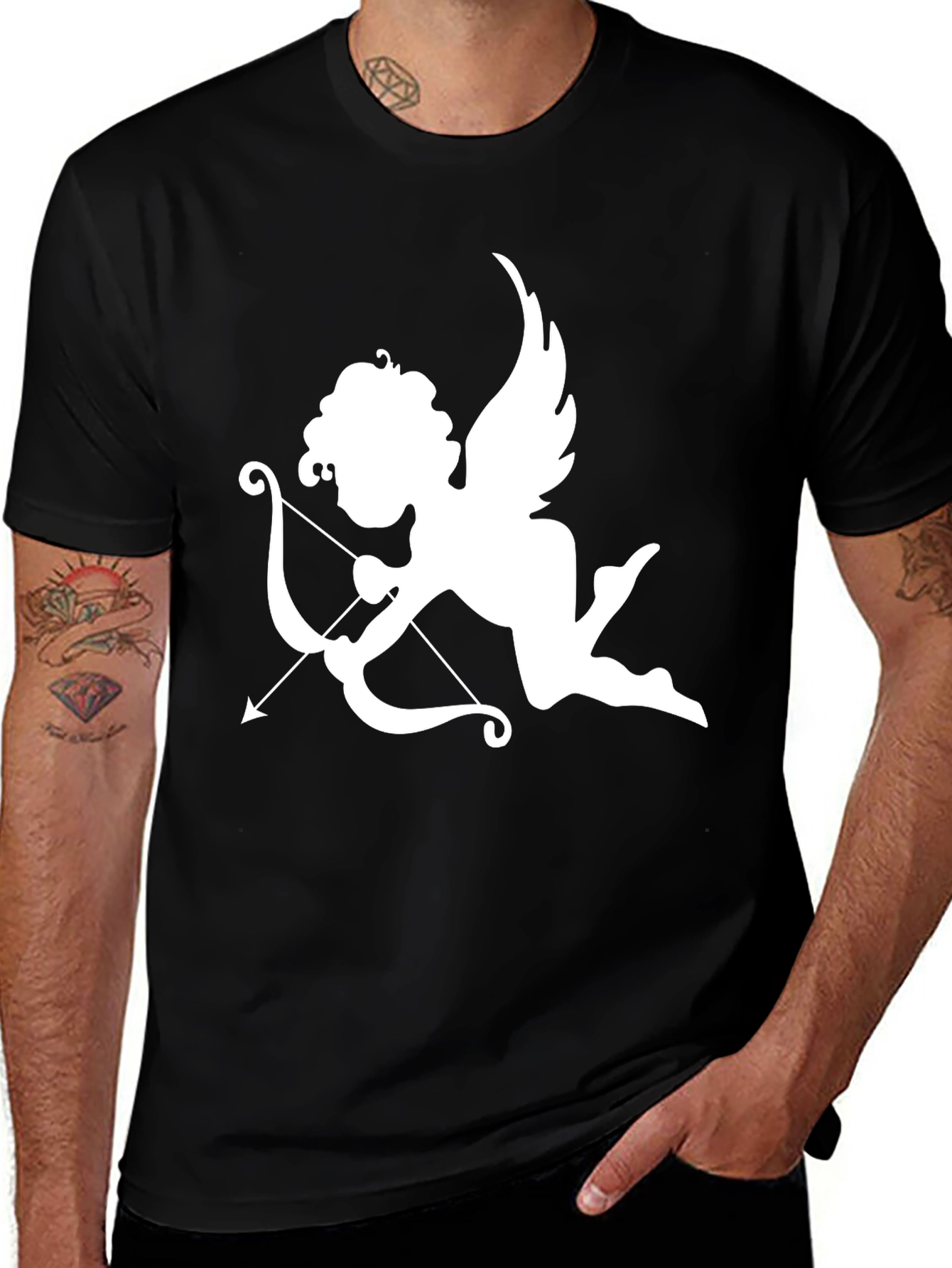 Cupid Graphic Tee - Black