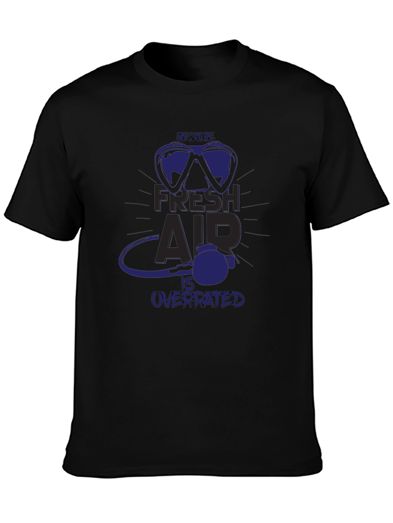 Fresh Air Overrated Scuba Diving T-Shirt