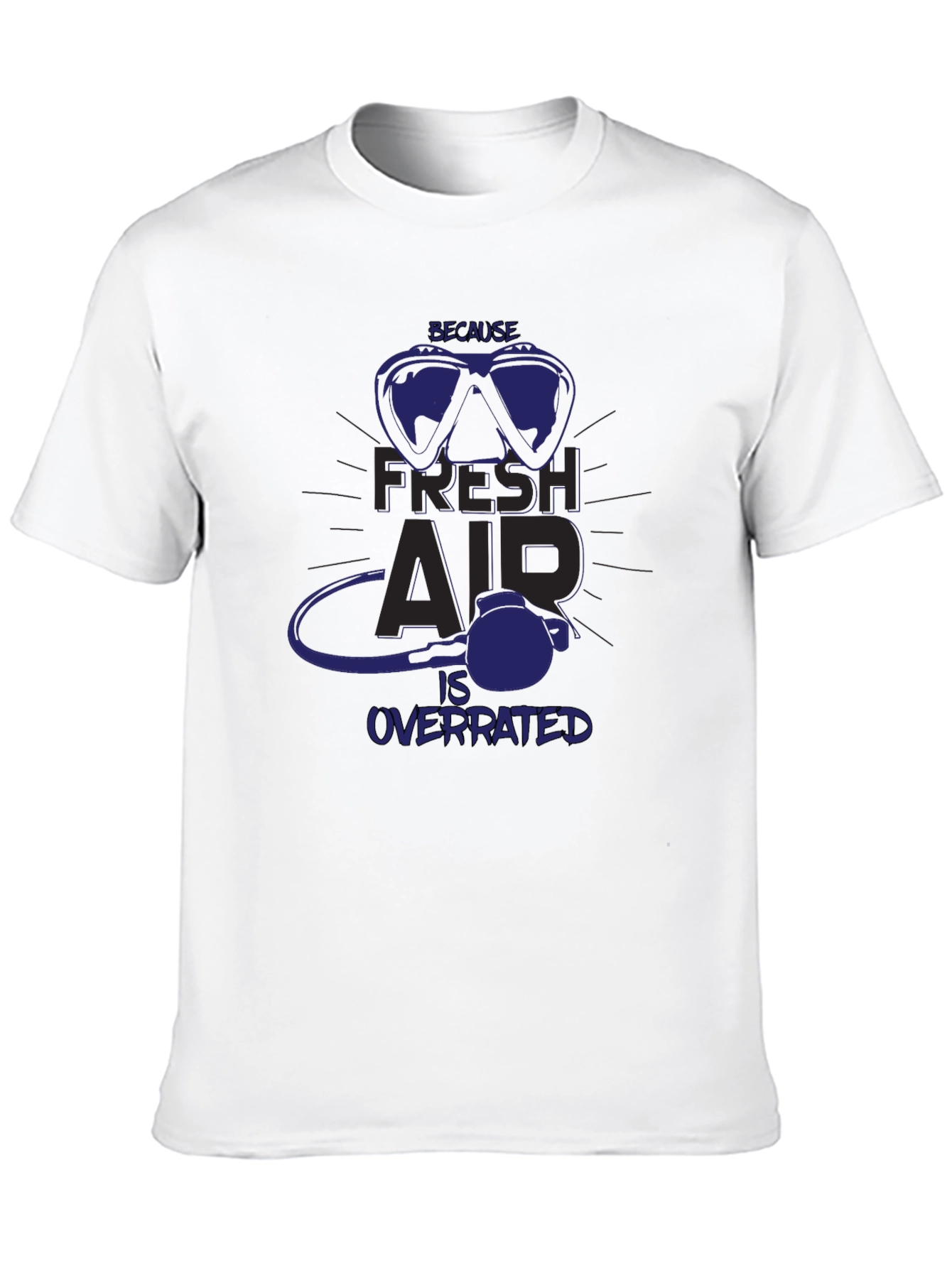 Fresh Air Overrated Scuba Diving T-Shirt