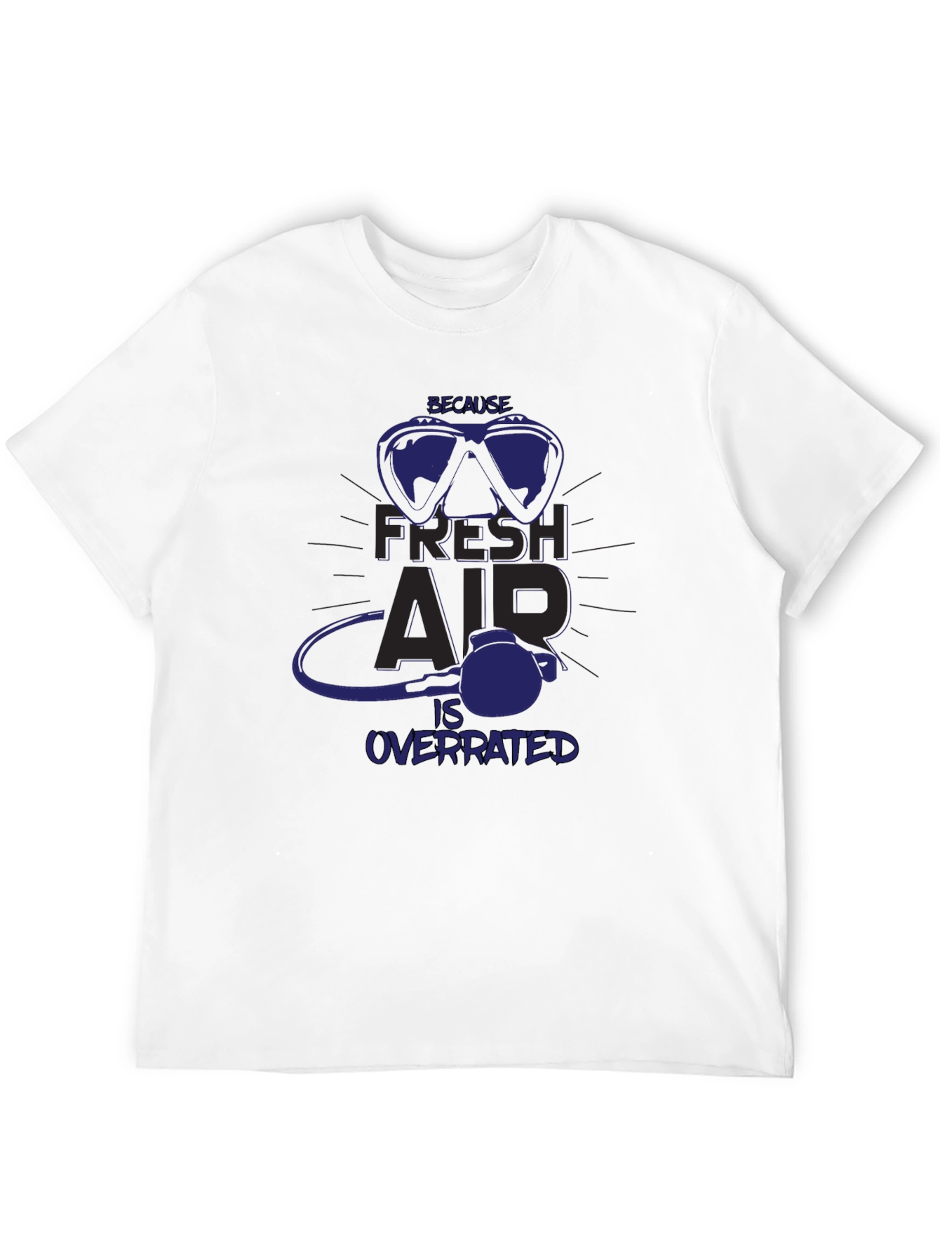 Fresh Air Overrated Scuba Diving T-Shirt