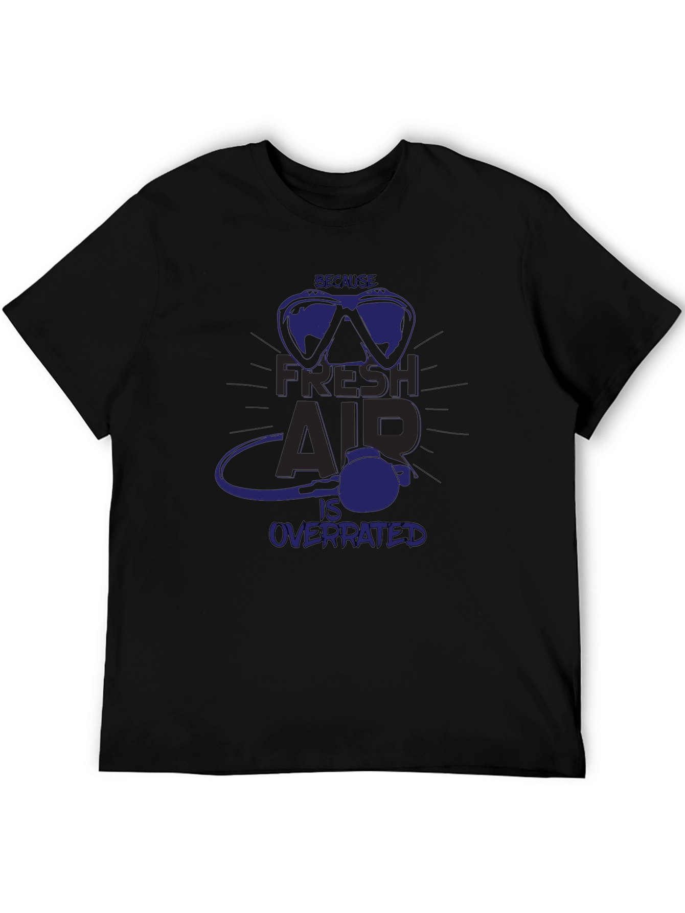 Fresh Air Overrated Scuba Diving T-Shirt