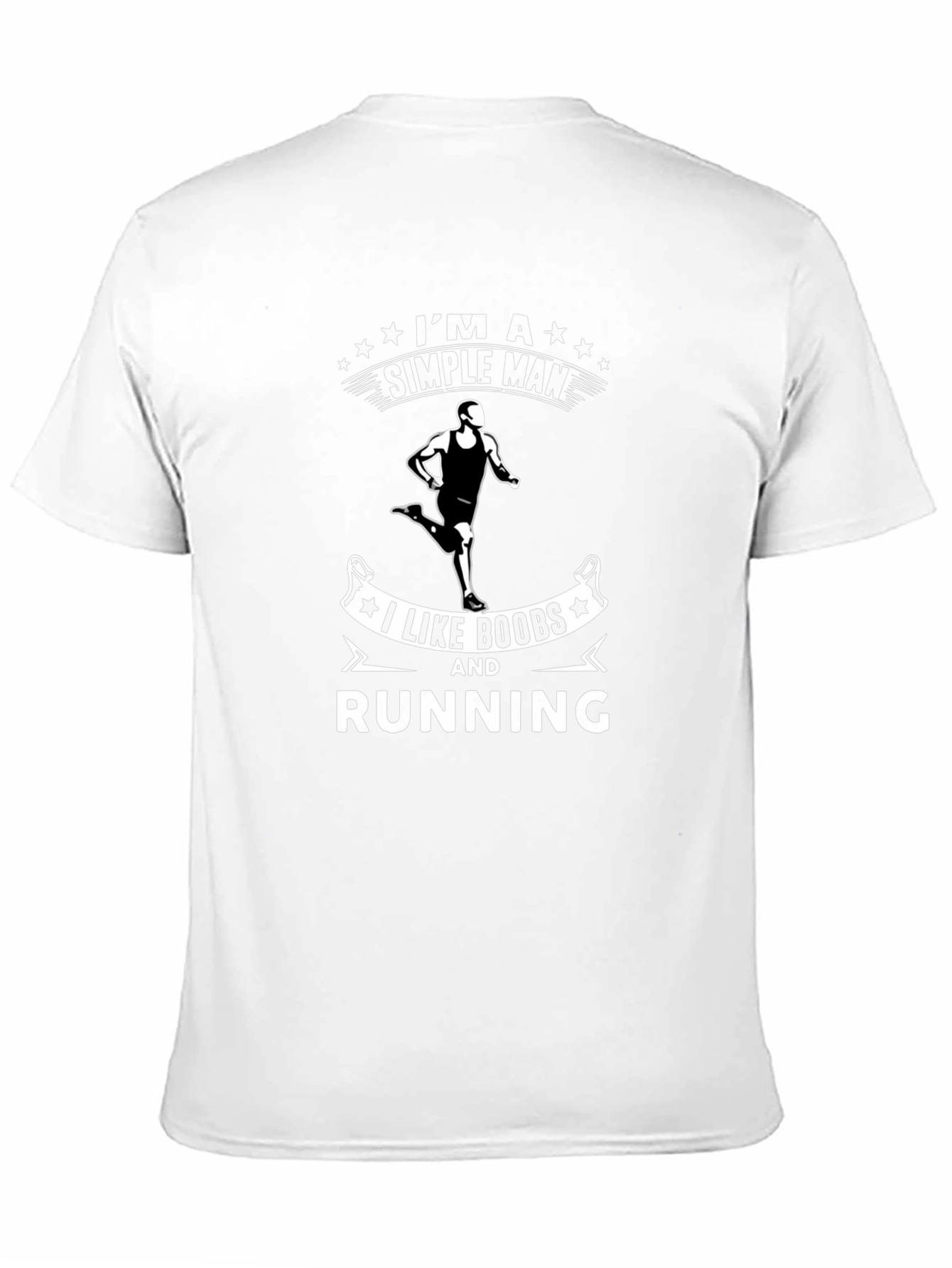 Simple Man: Boobs & Running Graphic Tee