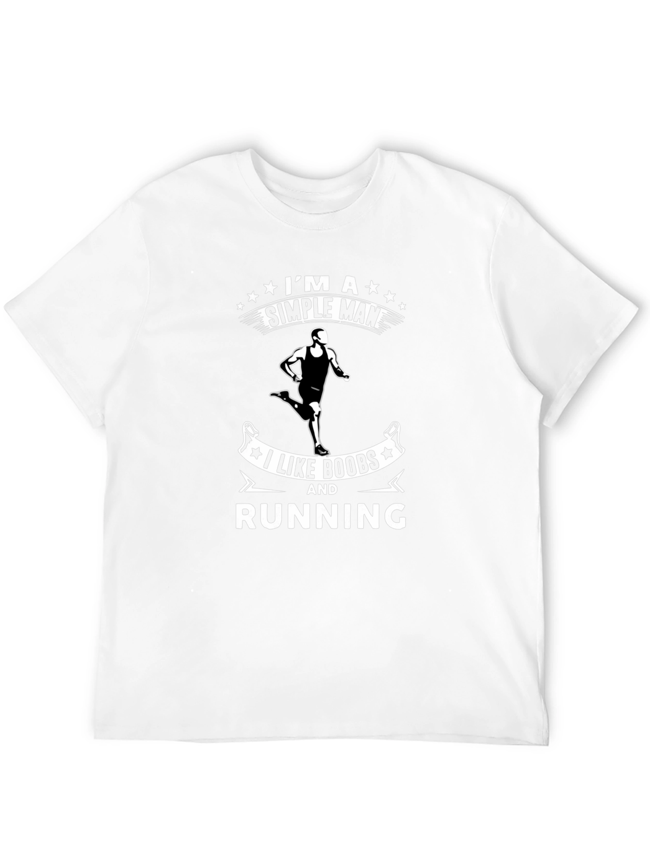 Simple Man: Boobs & Running Graphic Tee