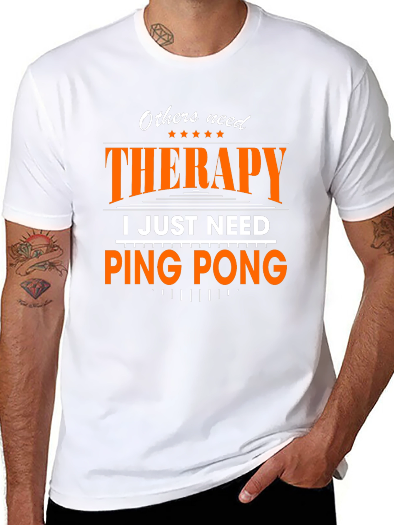Therapy Ping Pong T-Shirt - Black Cotton Tee