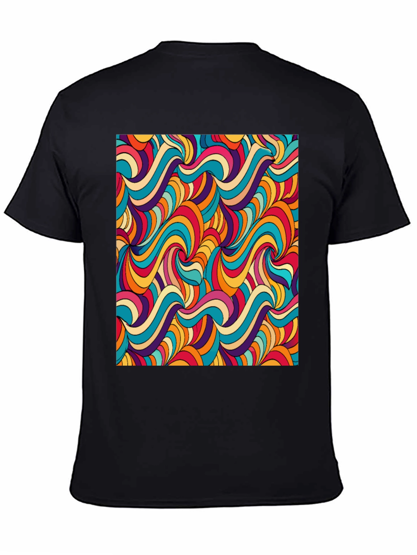 Groovy Retro Swirl Graphic Tee