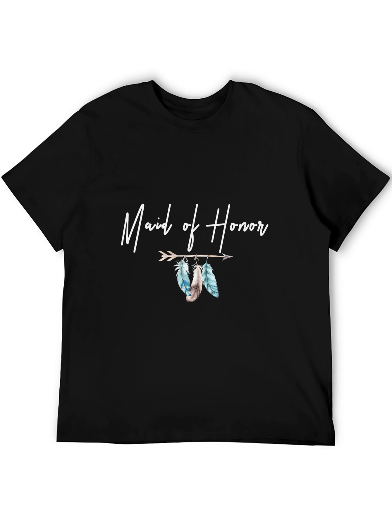 Maid of Honor Feather Arrow Graphic Tee