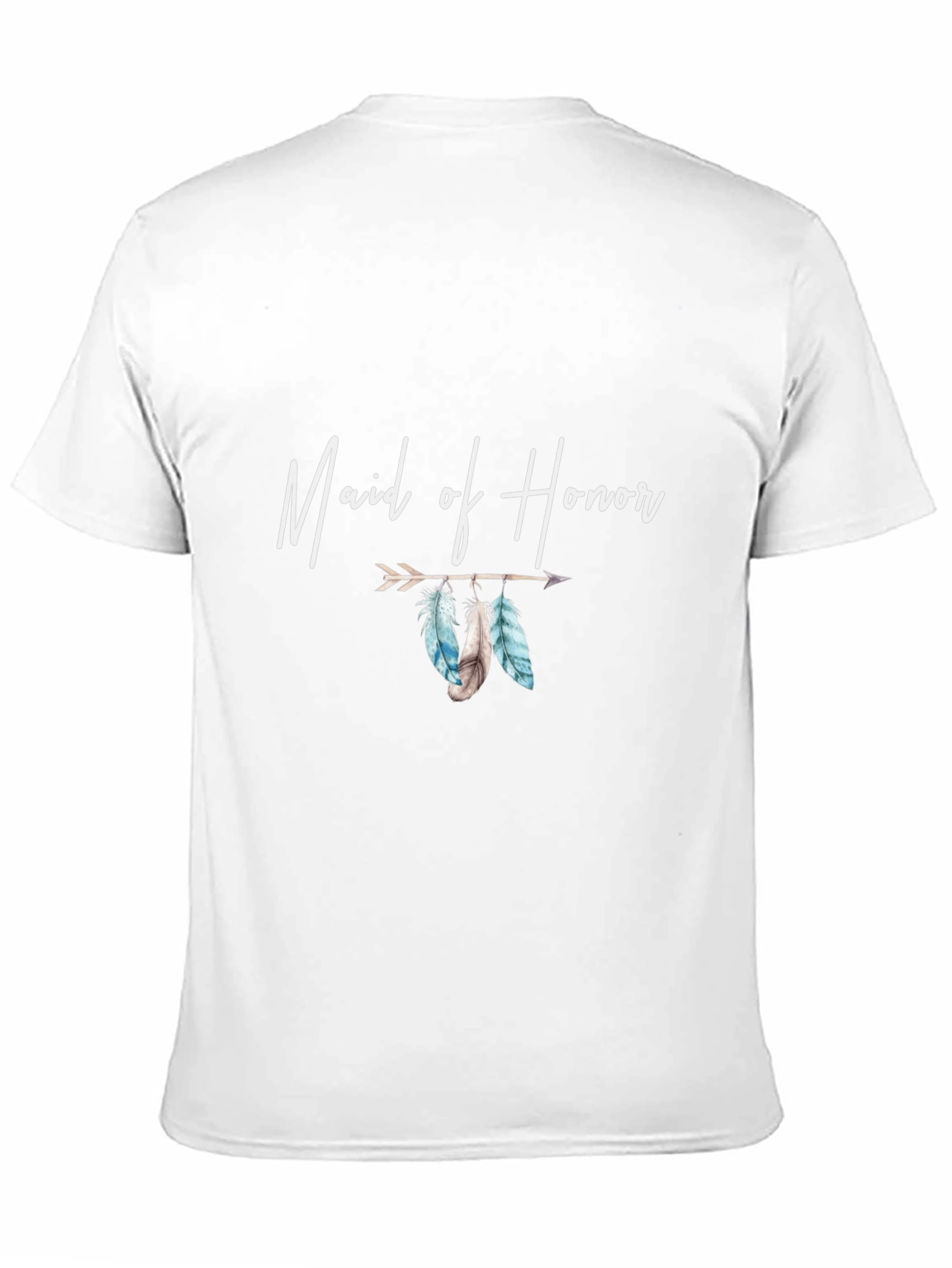 Maid of Honor Feather Arrow Graphic Tee