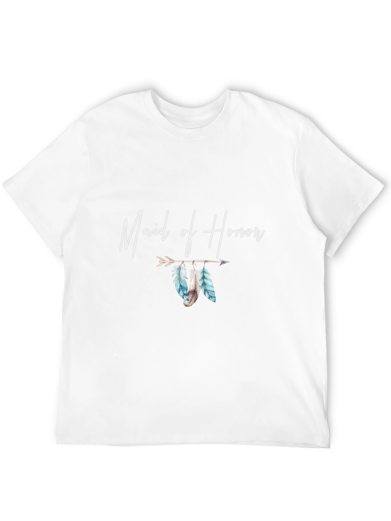 Maid of Honor Feather Arrow Graphic Tee