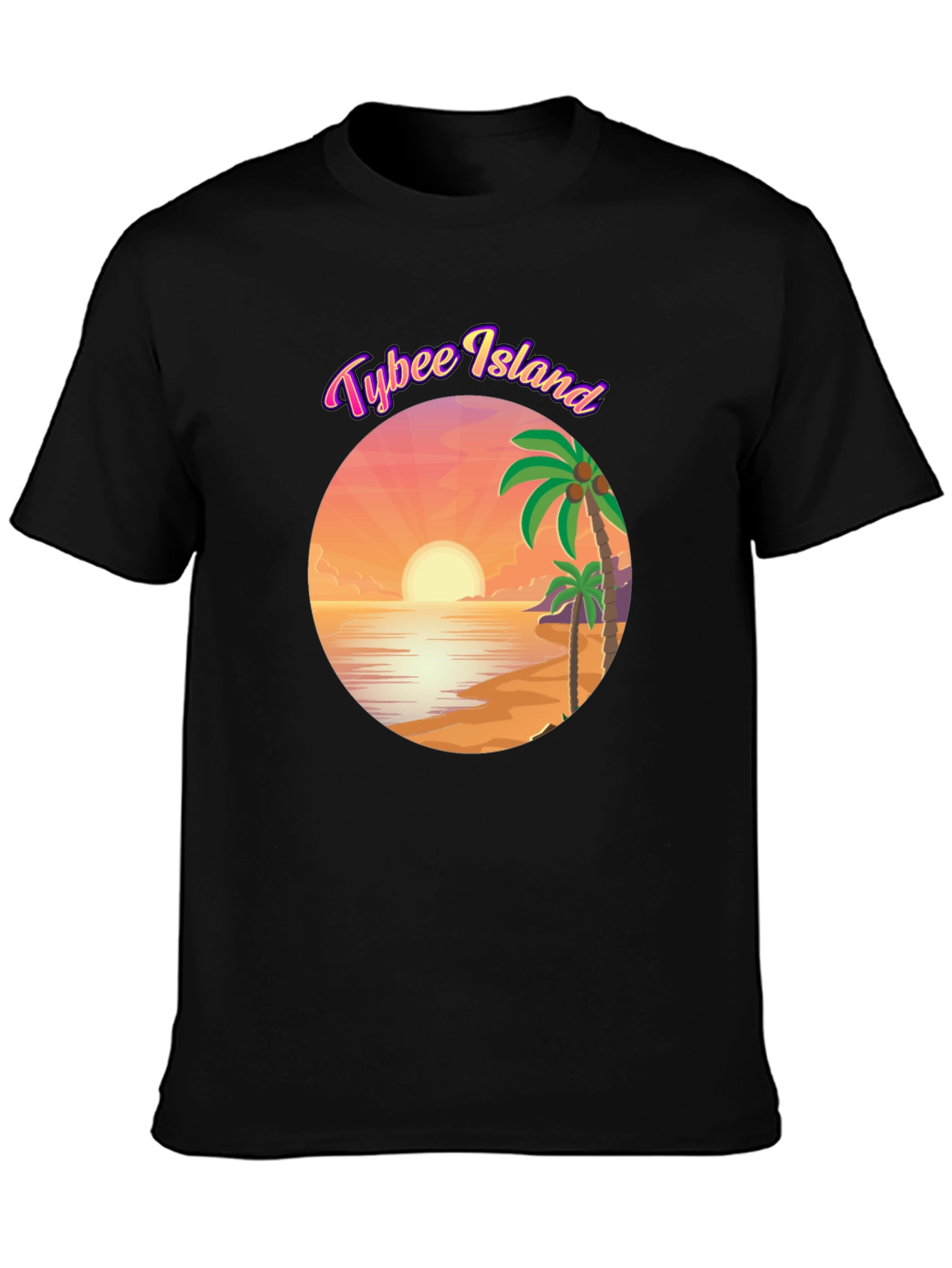 Tybee Island Graphic T-Shirt - Black