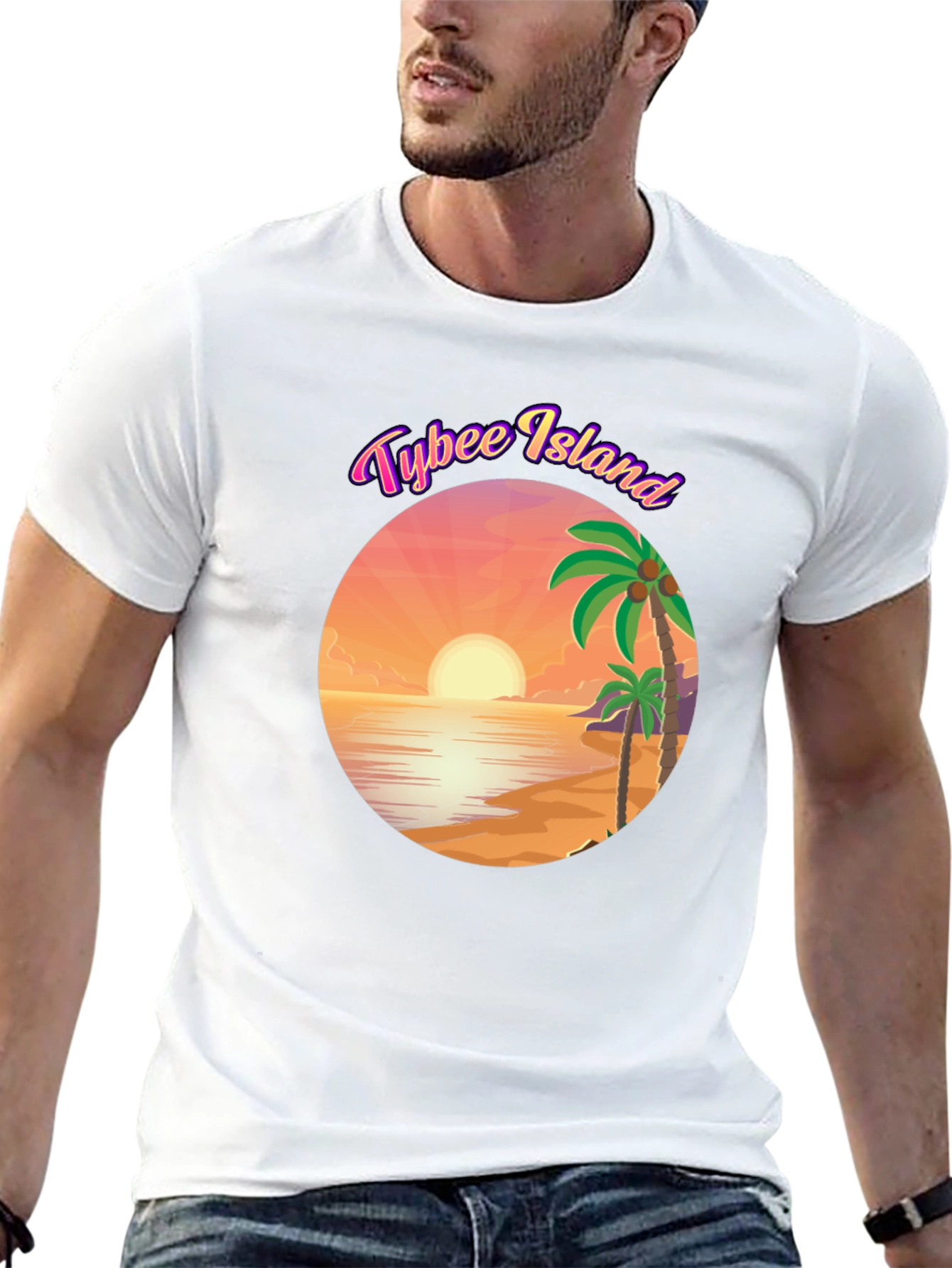 Tybee Island Graphic T-Shirt - Black