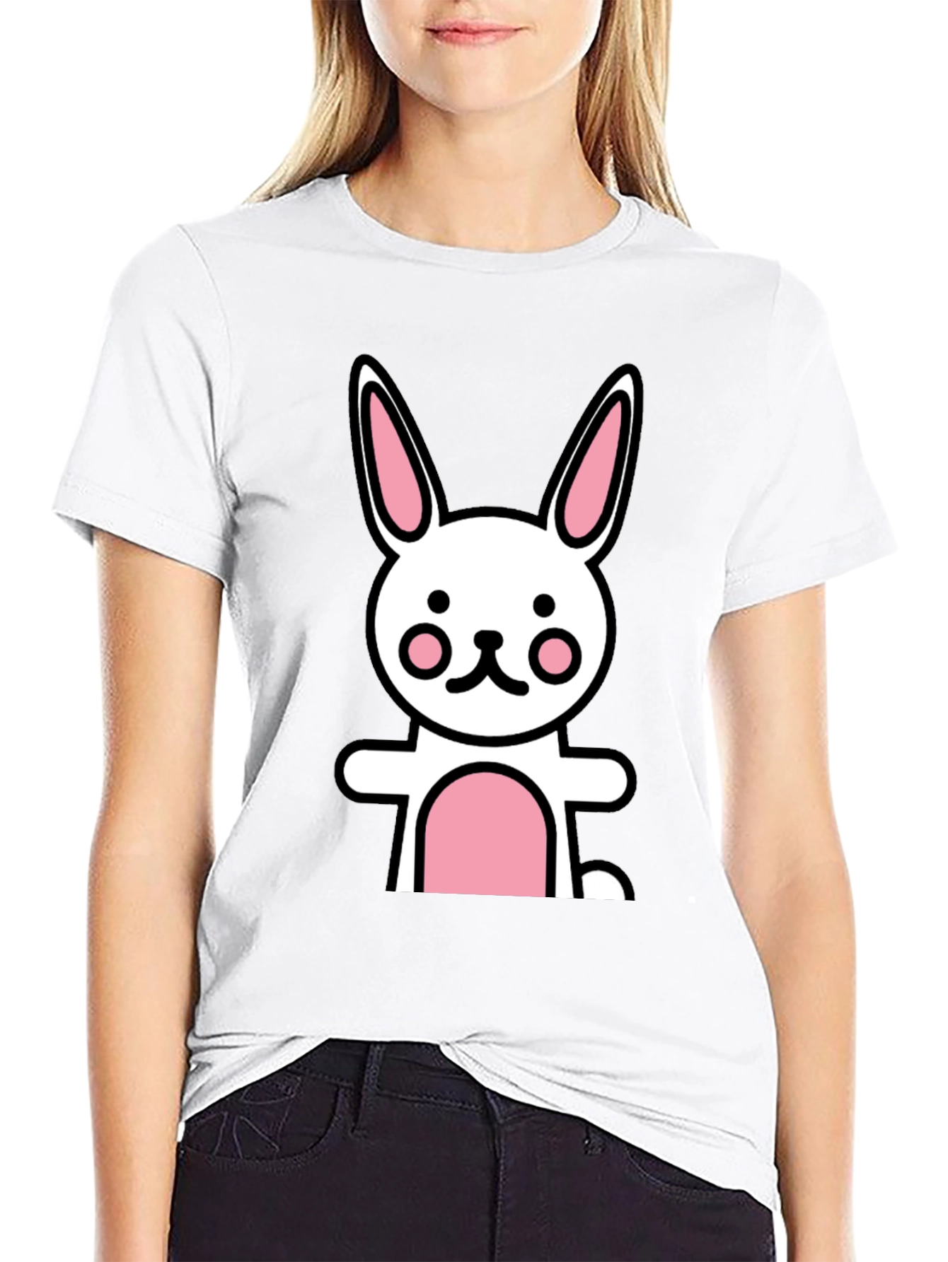 Cartoon Bunny Graphic Tee
