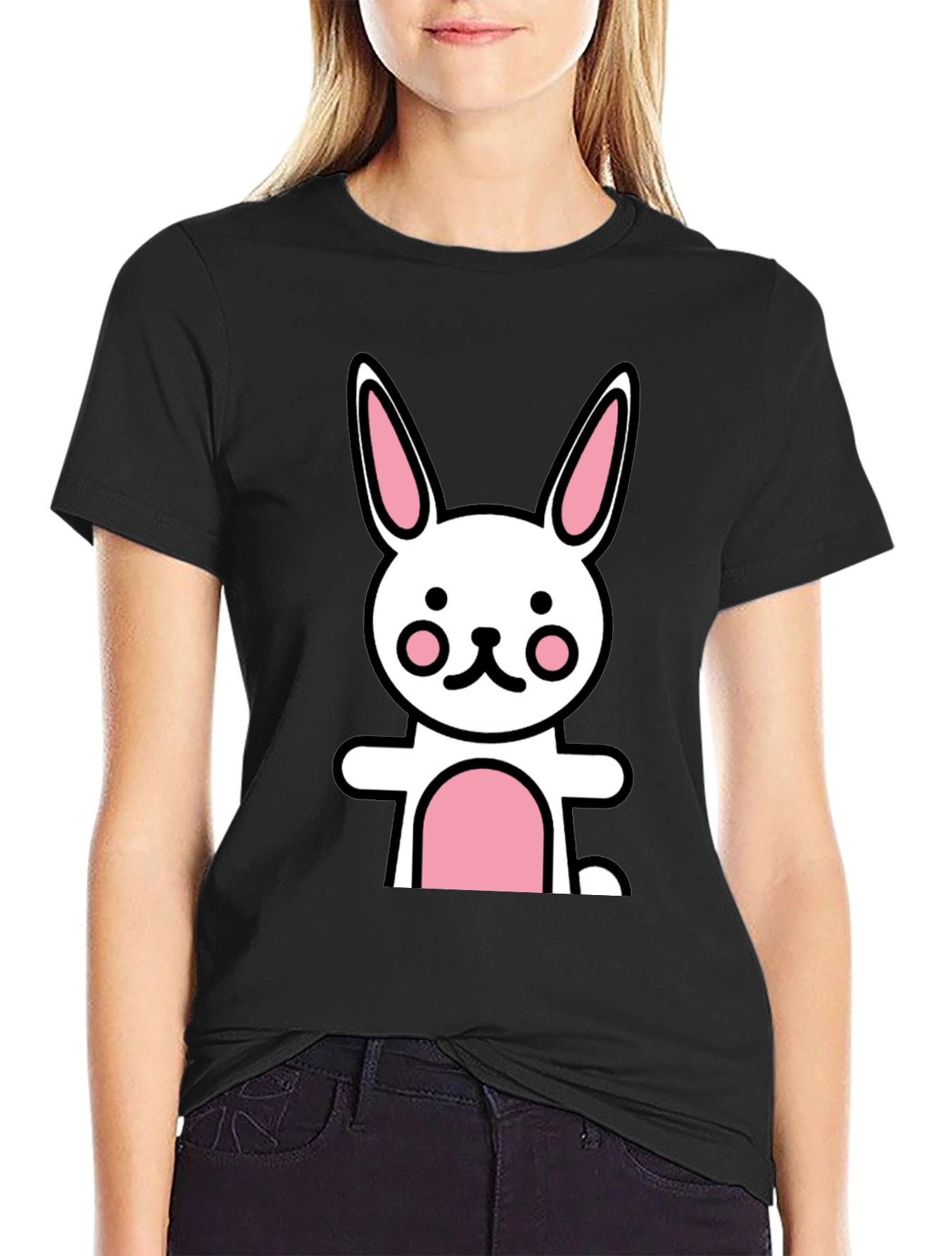 Cartoon Bunny Graphic Tee