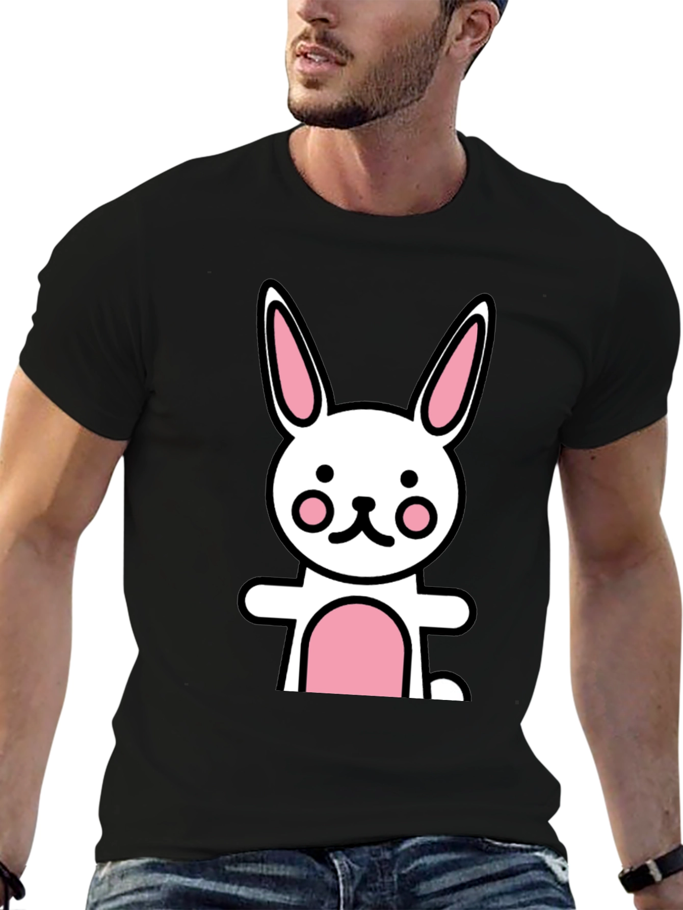 Cartoon Bunny Graphic Tee