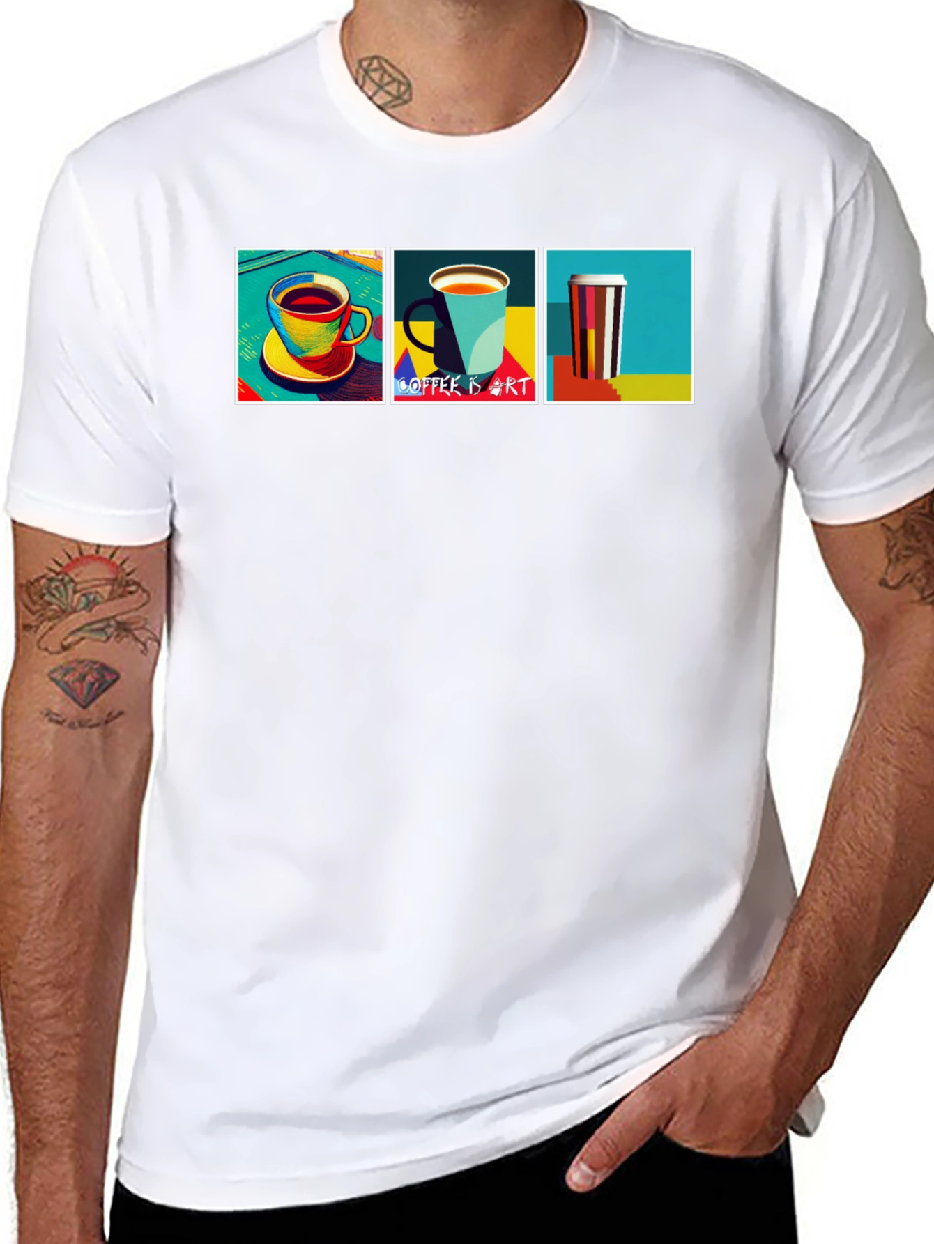 Coffee Art T-Shirt - Stylish Graphic Tee
