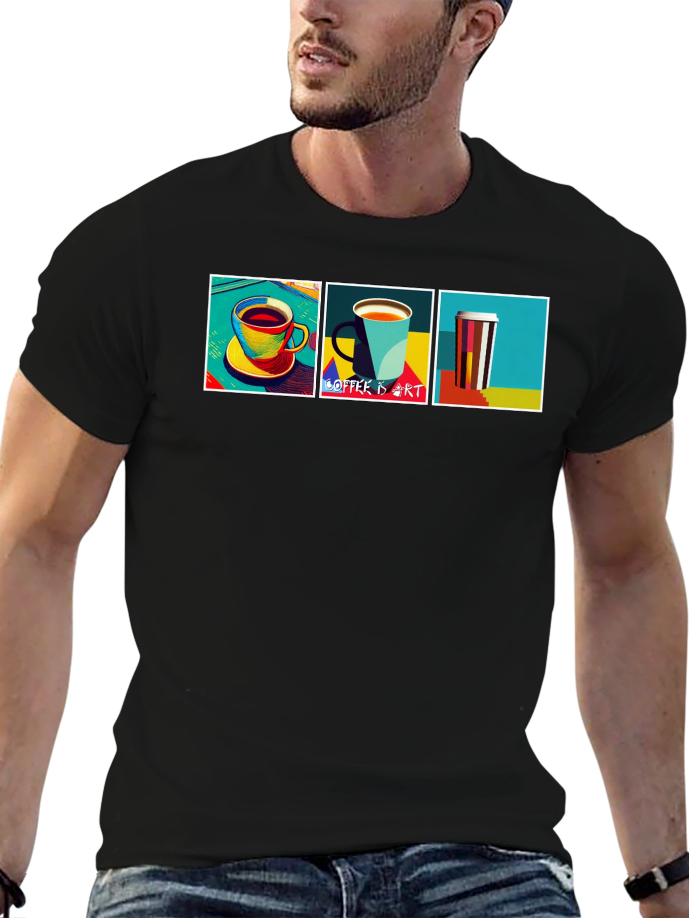 Coffee Art T-Shirt - Stylish Graphic Tee