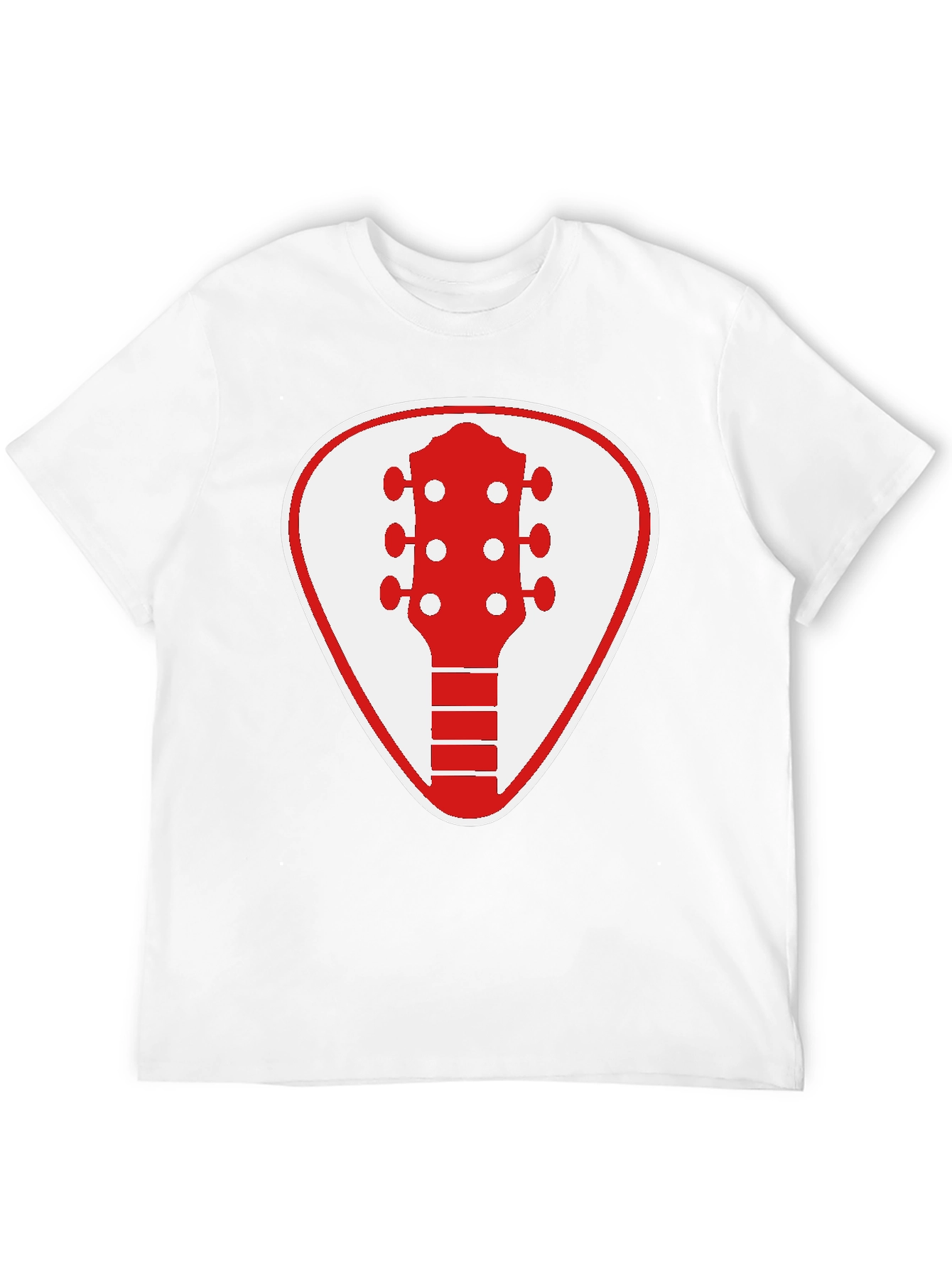 Guitar Pick Graphic Tee - Rocker Style Black Shirt