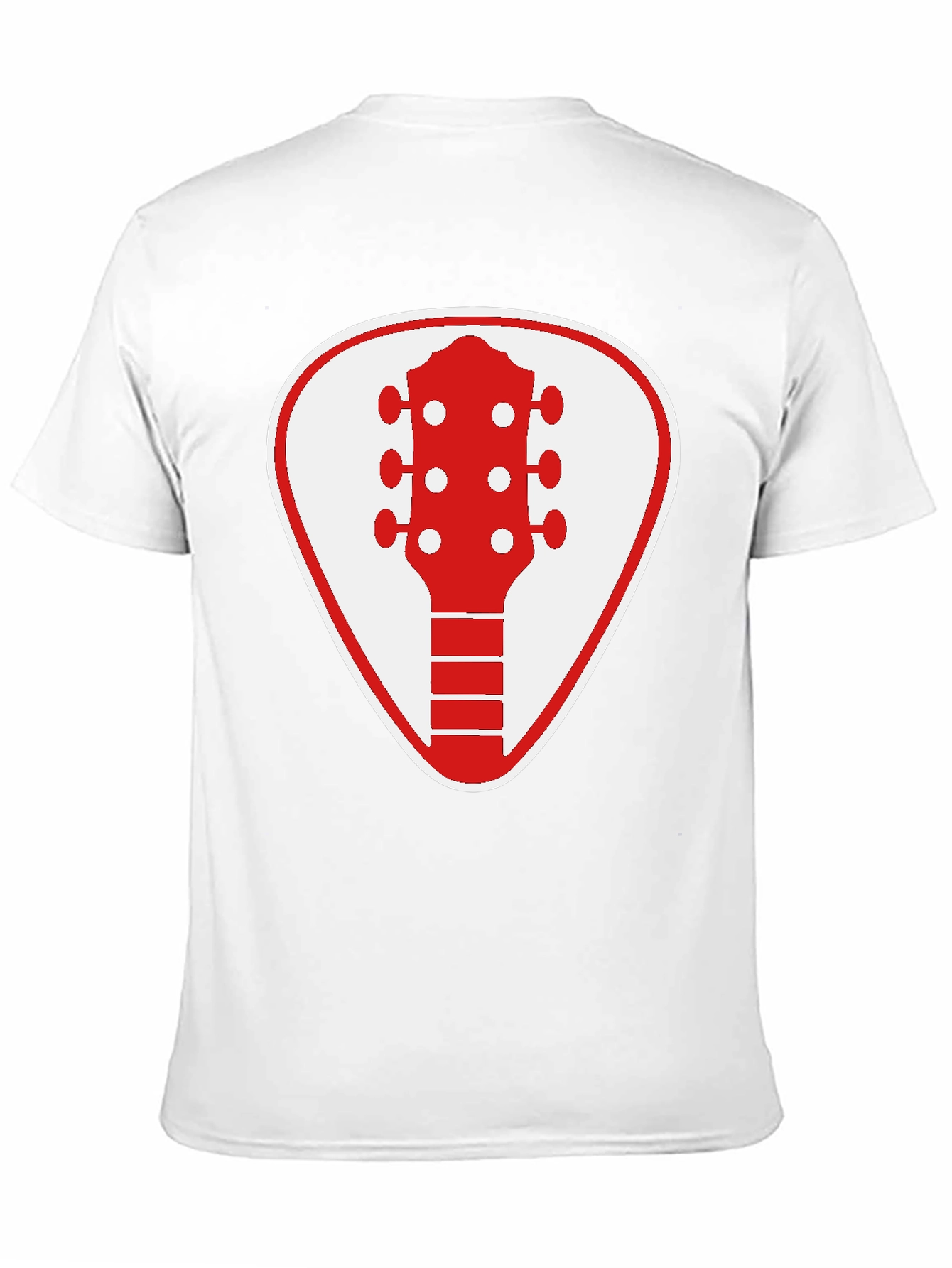 Guitar Pick Graphic Tee - Rocker Style Black Shirt