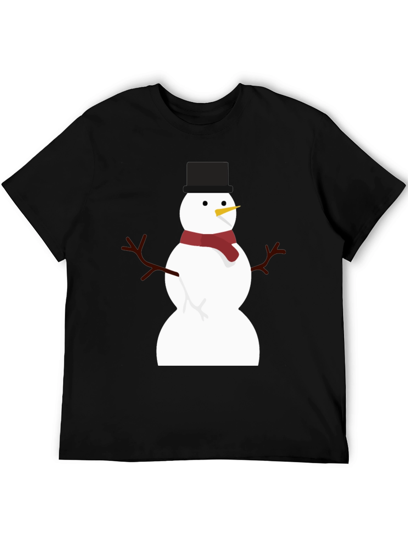 Festive Snowman Graphic T-Shirt