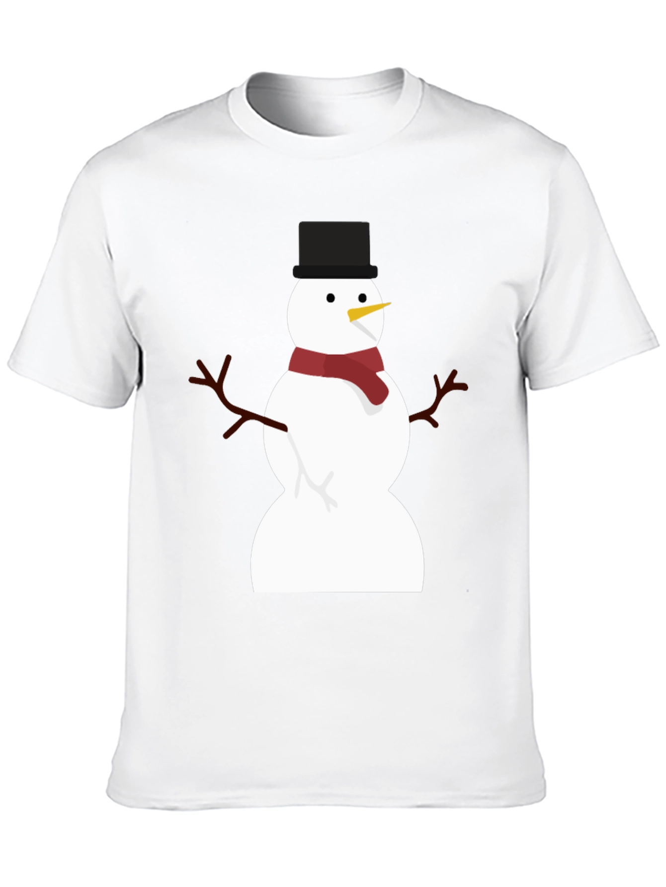 Festive Snowman Graphic T-Shirt