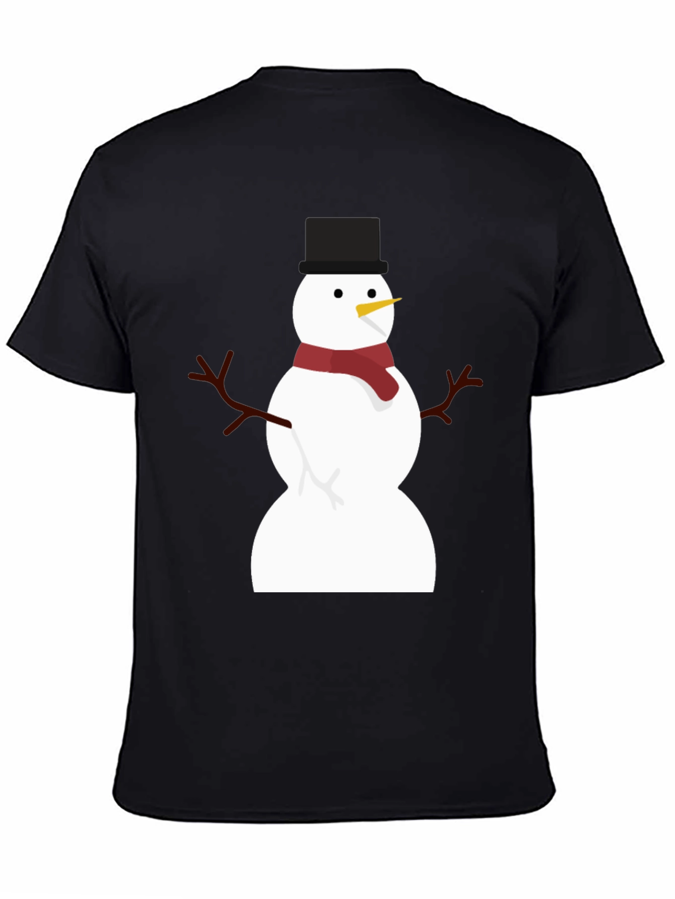 Festive Snowman Graphic T-Shirt