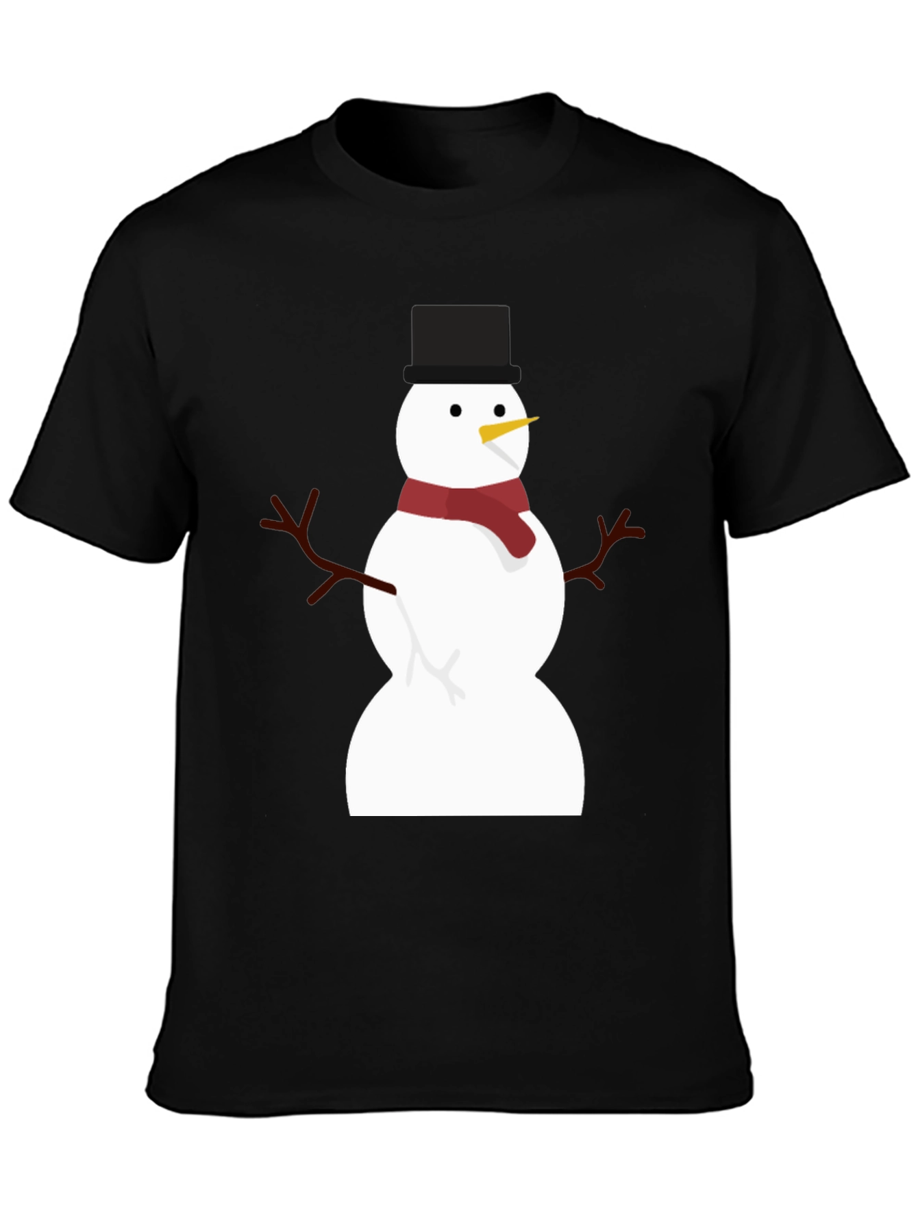 Festive Snowman Graphic T-Shirt