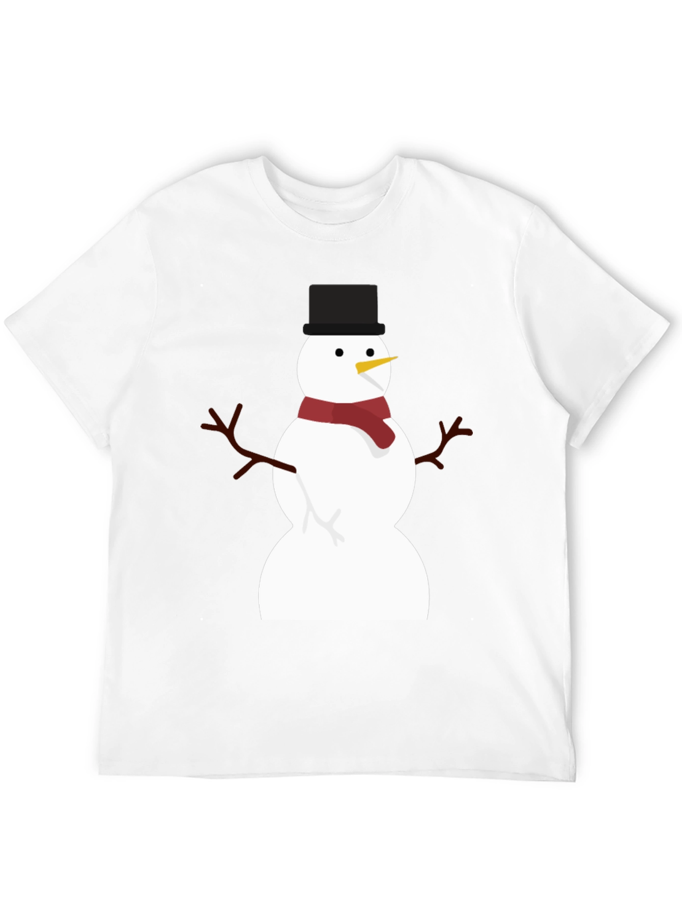 Festive Snowman Graphic T-Shirt