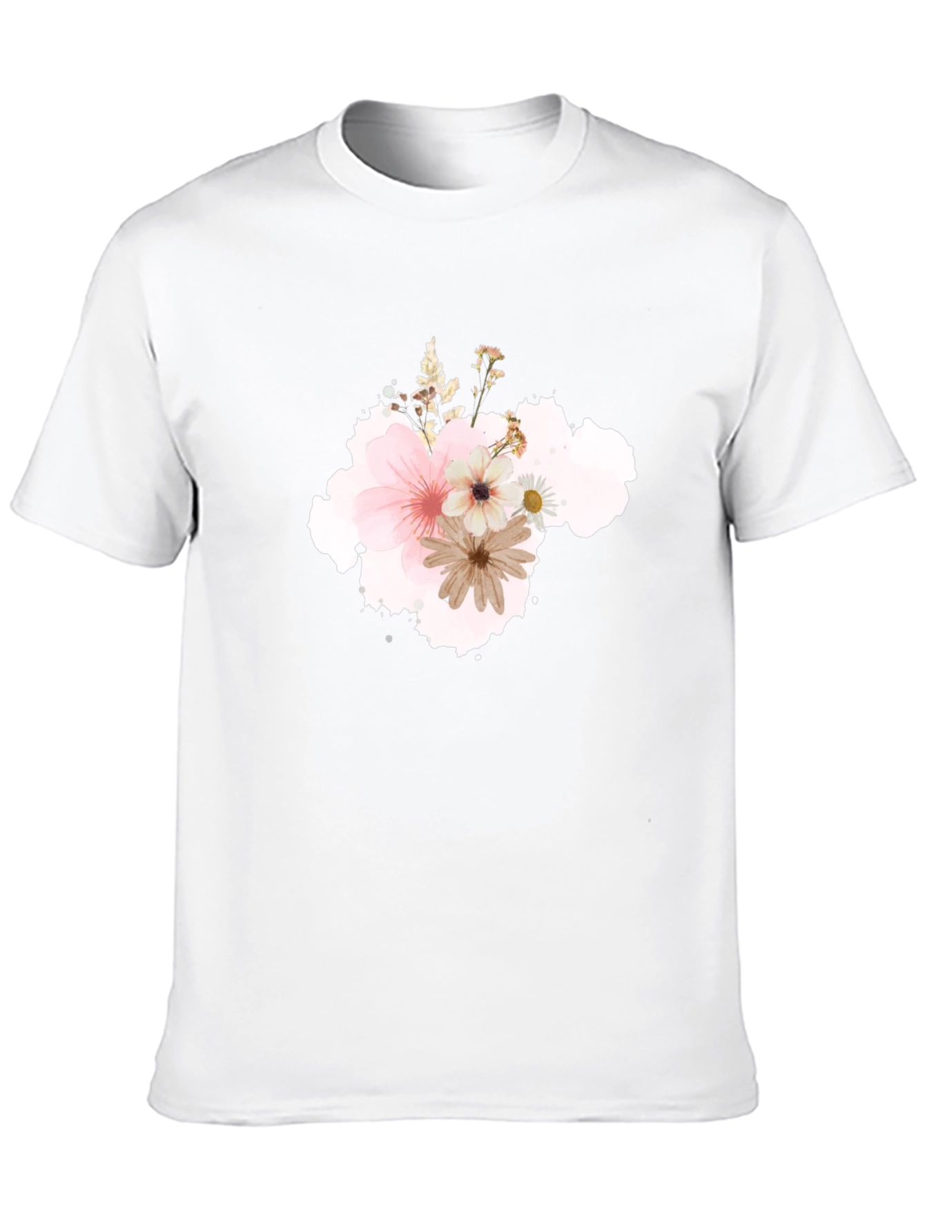 Floral T-Shirt - Soft Blossom Design
