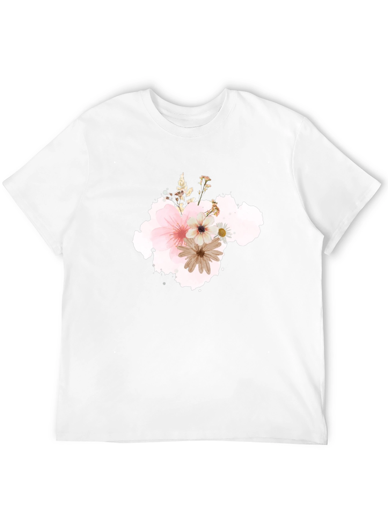 Floral T-Shirt - Soft Blossom Design