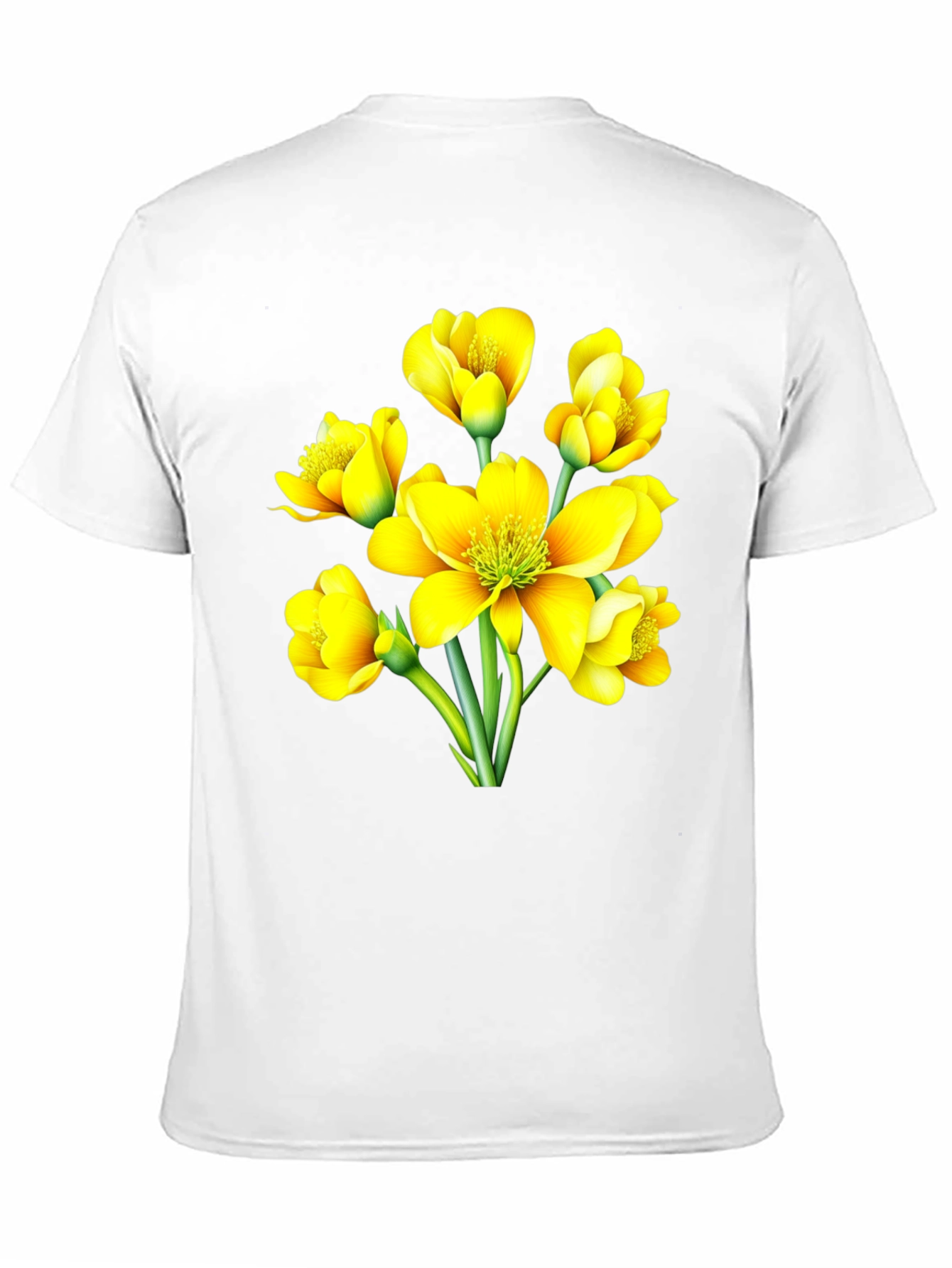 Floral Black T-Shirt