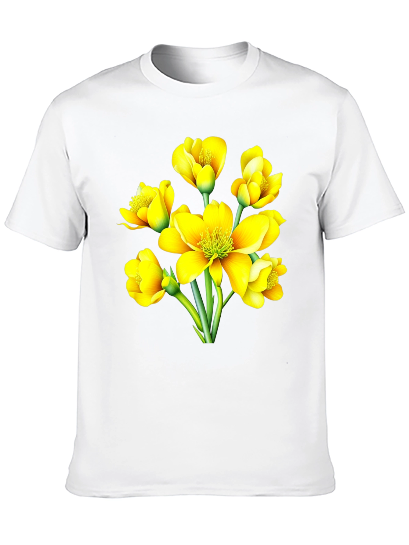Floral Black T-Shirt
