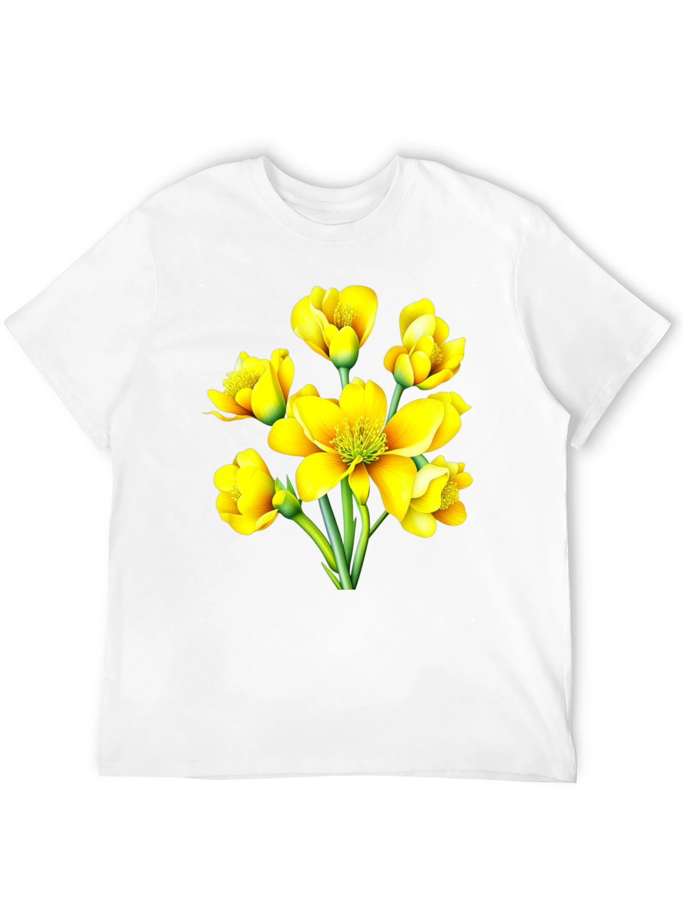 Floral Black T-Shirt