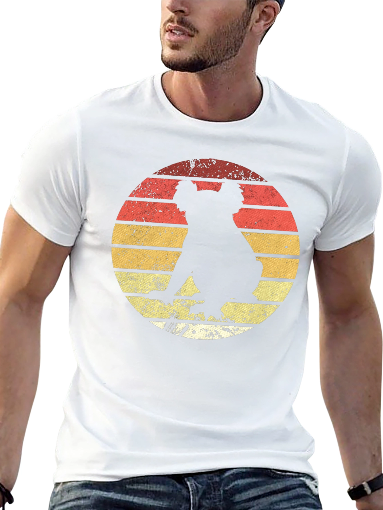 Retro Koala Sunset Graphic Tee - Black