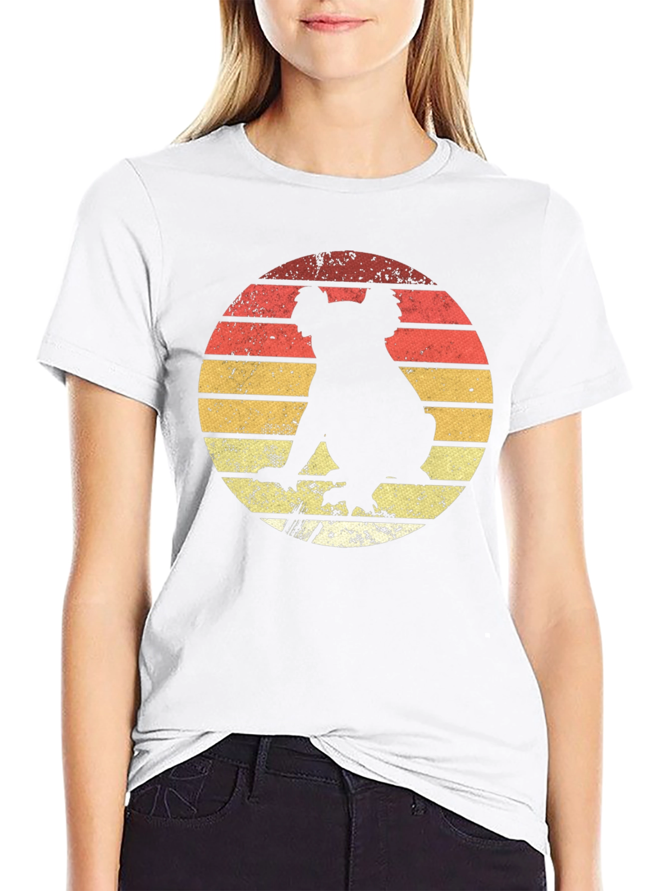 Retro Koala Sunset Graphic Tee - Black